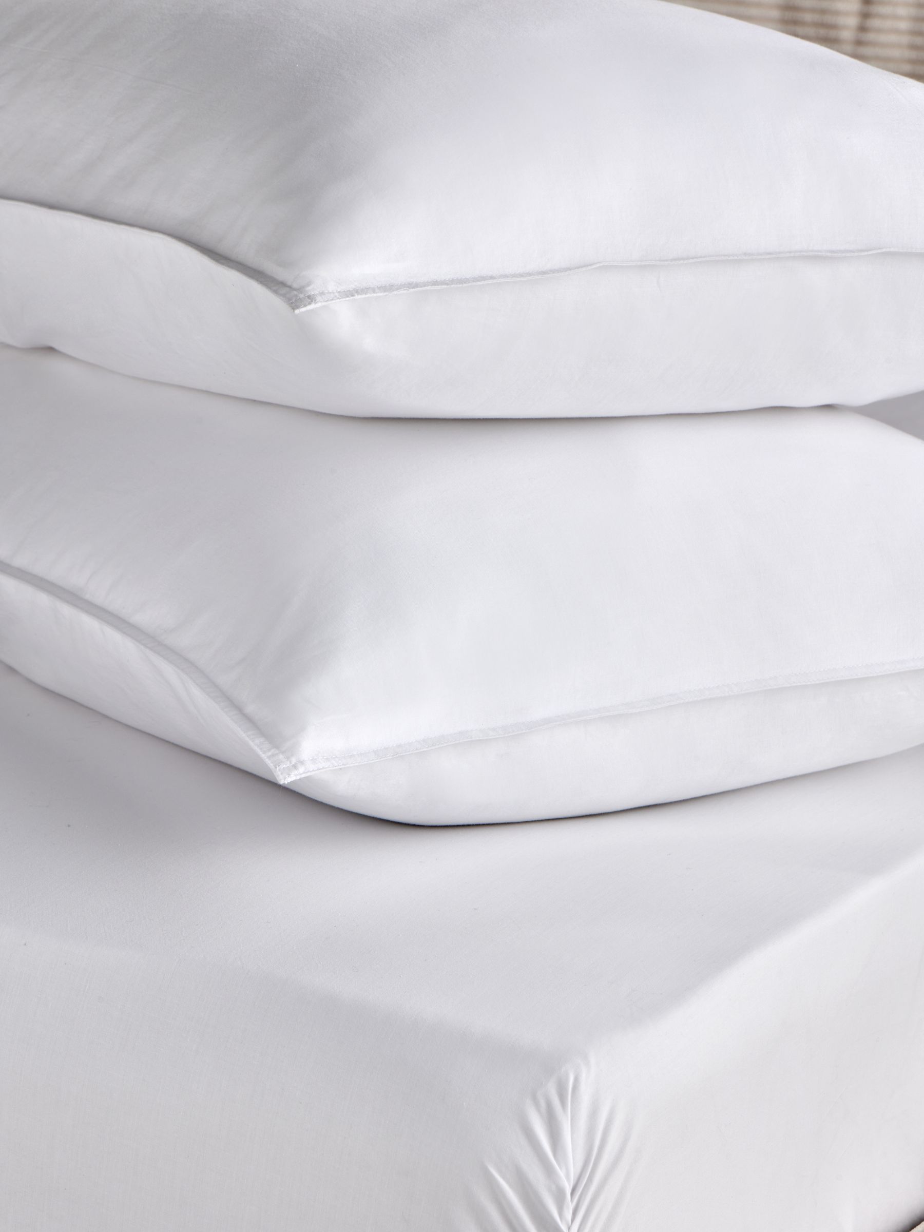 Cosy Washed Cotton Pillowcase Set of 2 in White - Image 4 of 4