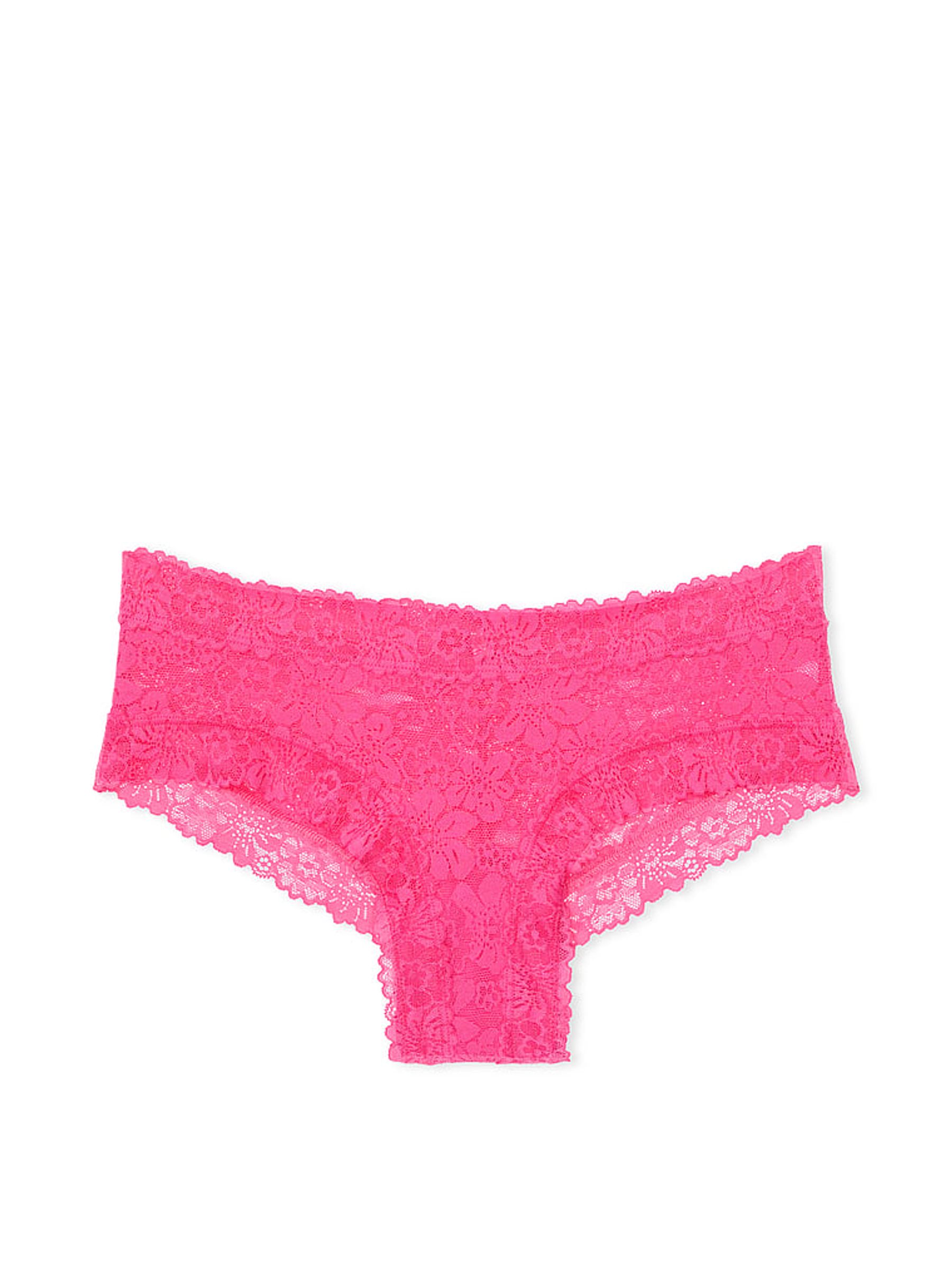 Pink Rose Cheeky Floral Lace Knickers - Image 3 of 3