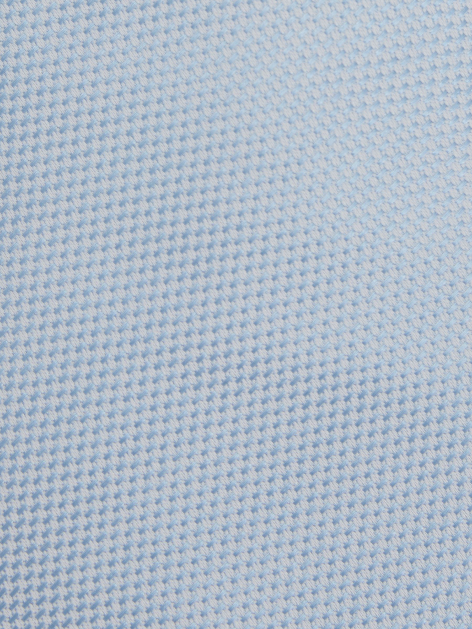 Textured Silk Blend Tie in Light Blue - Image 5 of 5