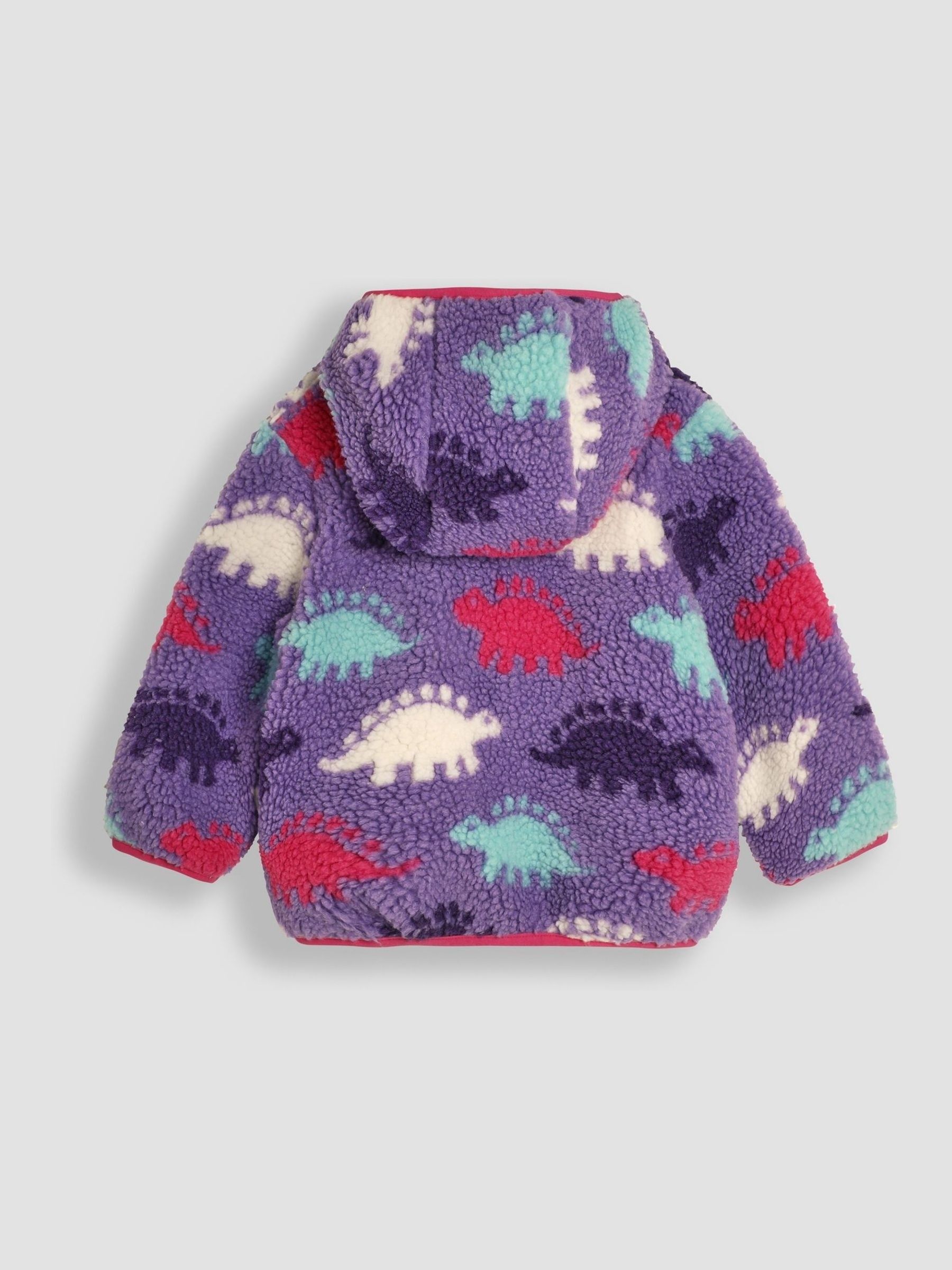 Lilac Purple Dino Teddy Fleece - Image 2 of 3