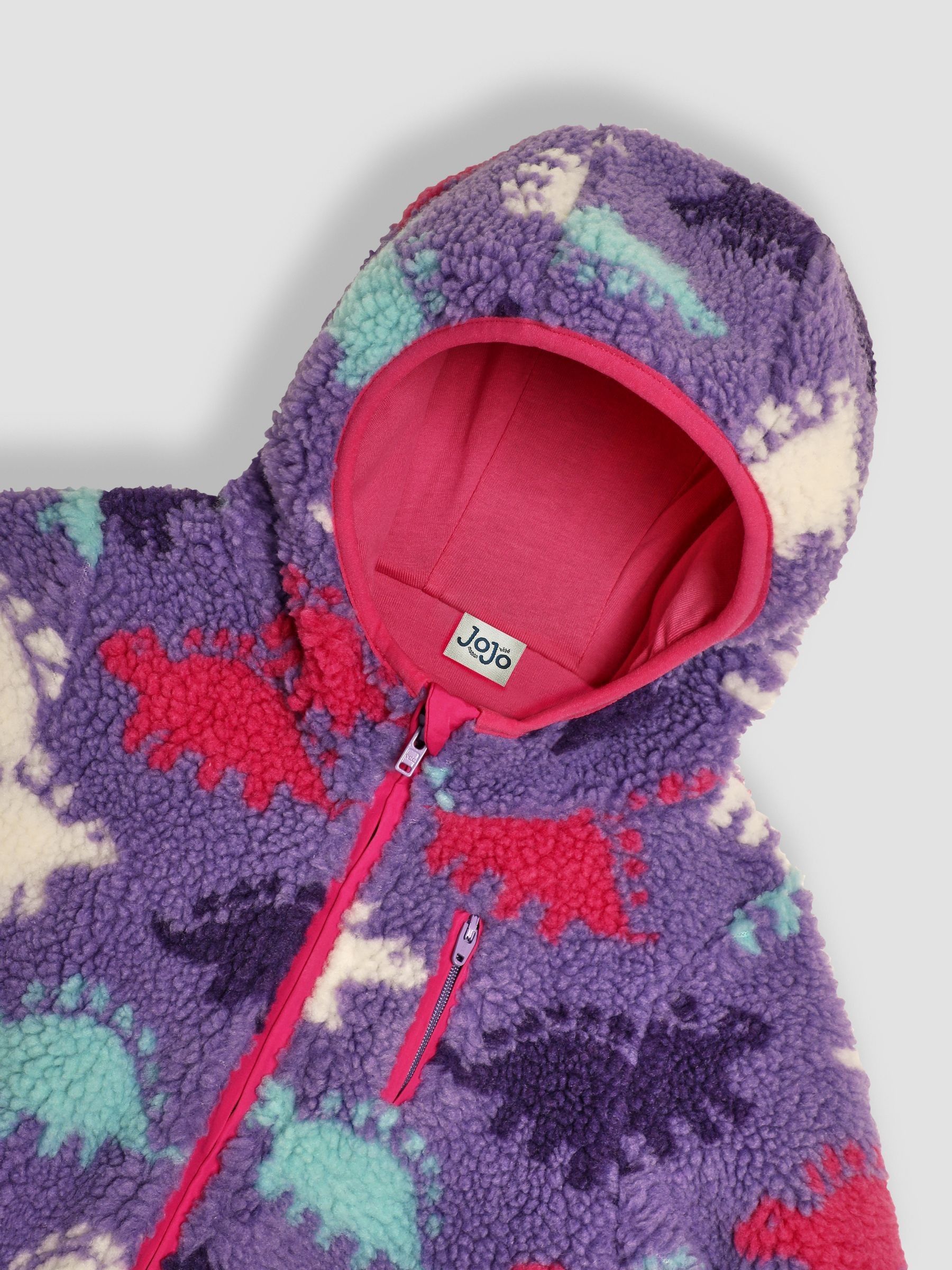 Lilac Purple Dino Teddy Fleece - Image 3 of 3