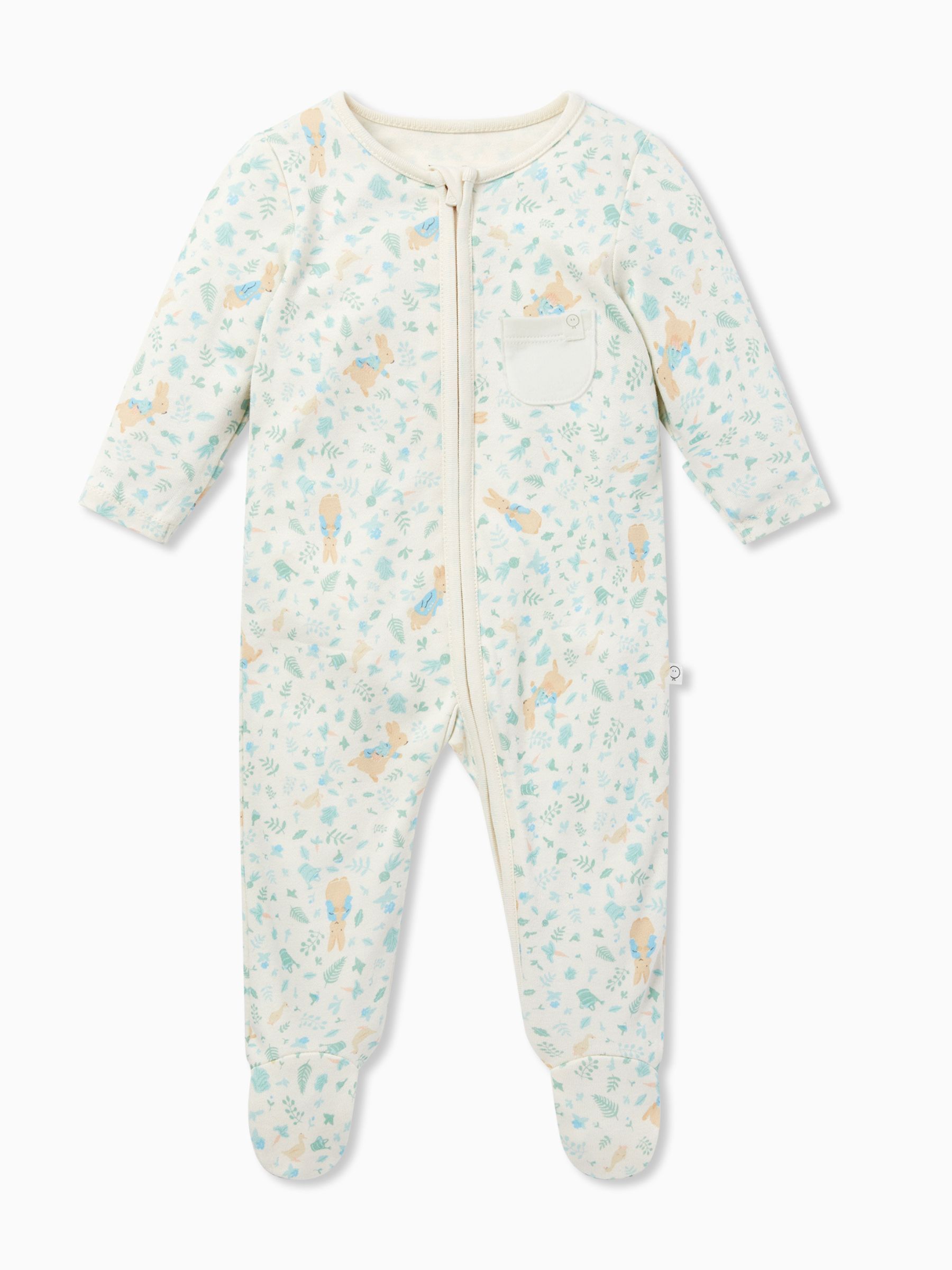 MORI Cream Peter Rabbit Supersoft 2 Way Zip-Up Clever Sleepsuit - Image 4 of 6