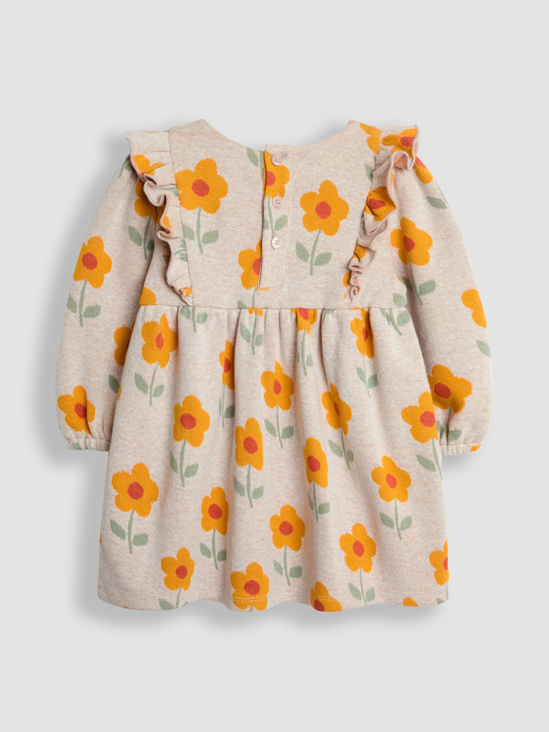 Natural Floral Knitted Dress - Image 5 of 6