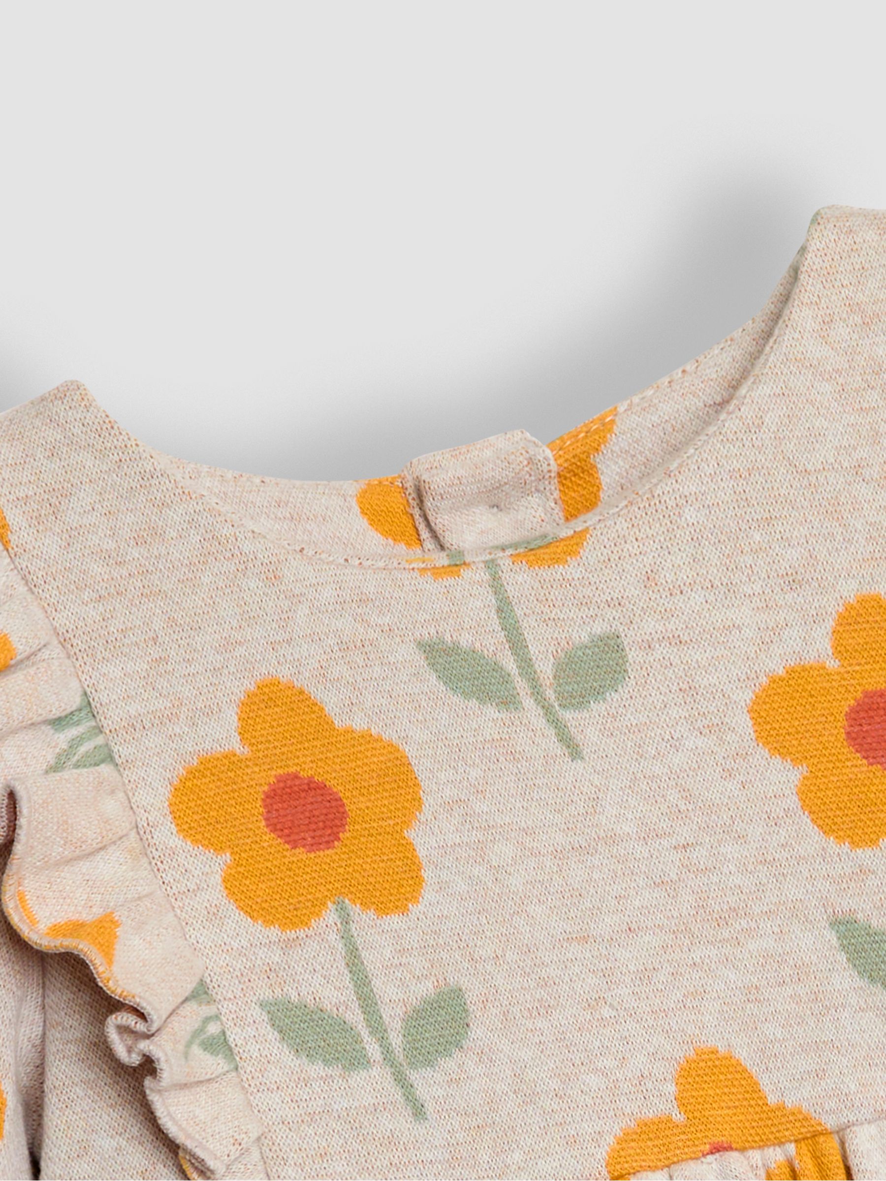 Natural Floral Knitted Dress - Image 6 of 6