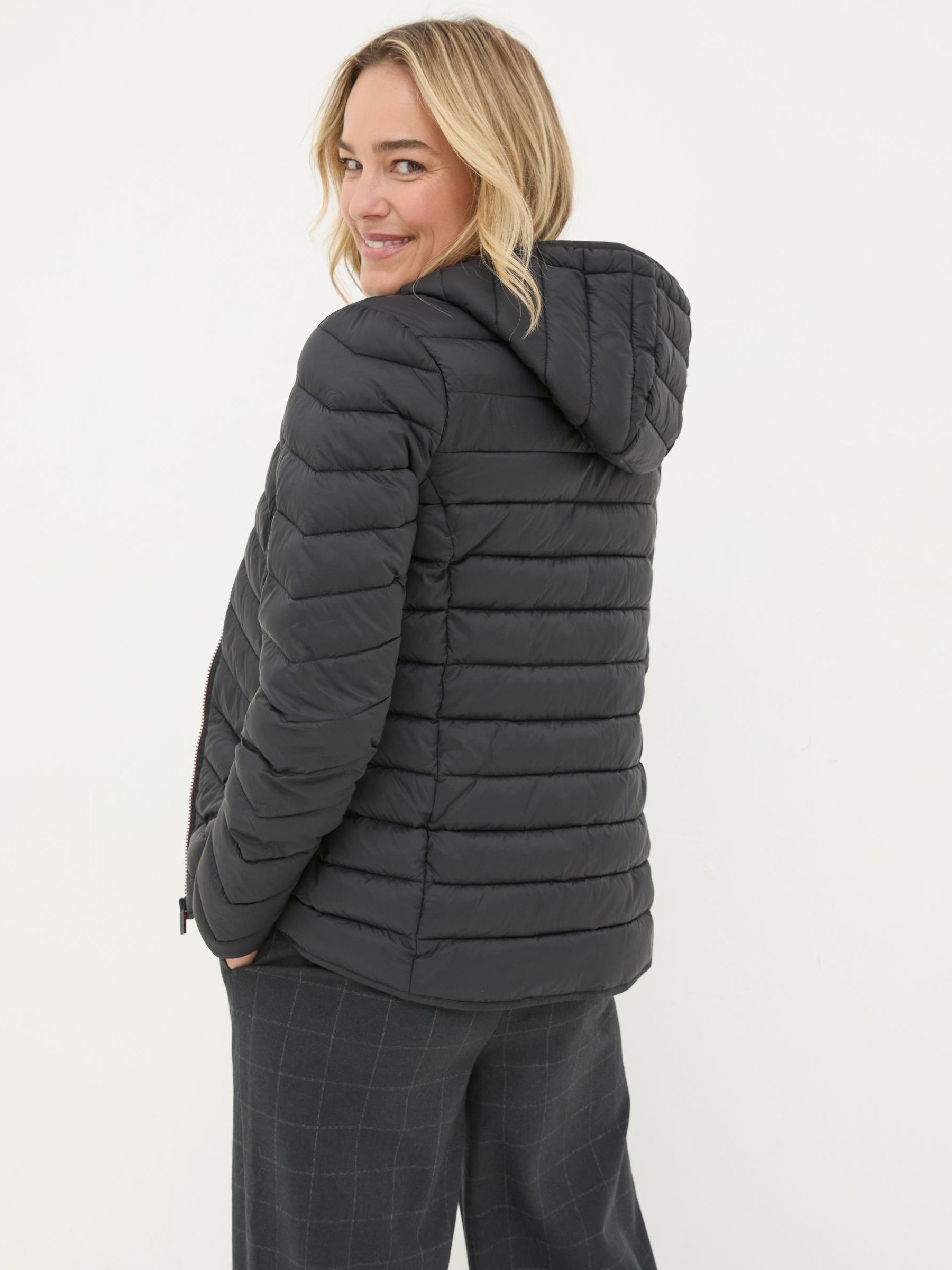 Ruby Black Lightweight Puffer Jacket - Image 2 of 6