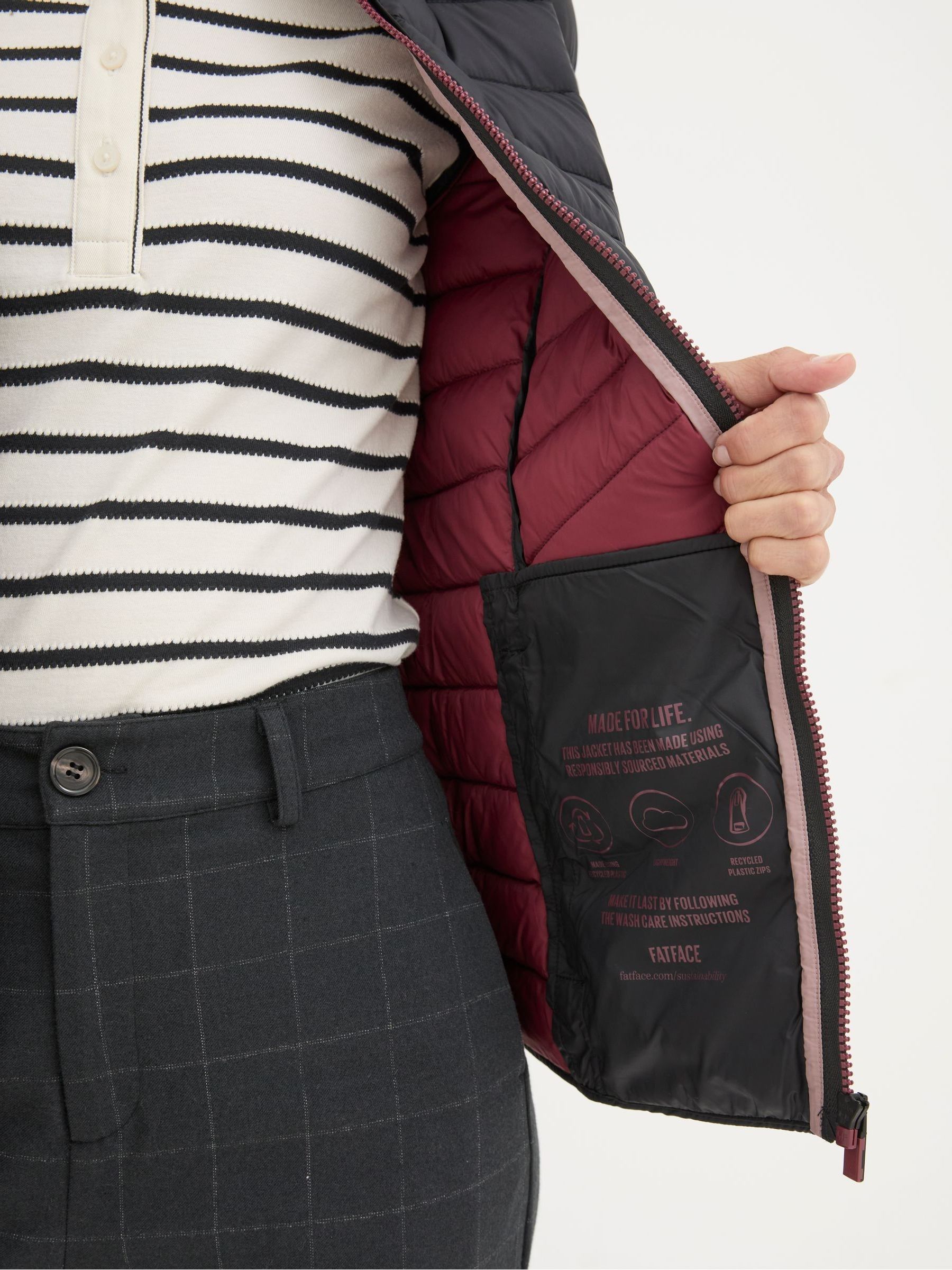 Ruby Black Lightweight Puffer Jacket - Image 5 of 6
