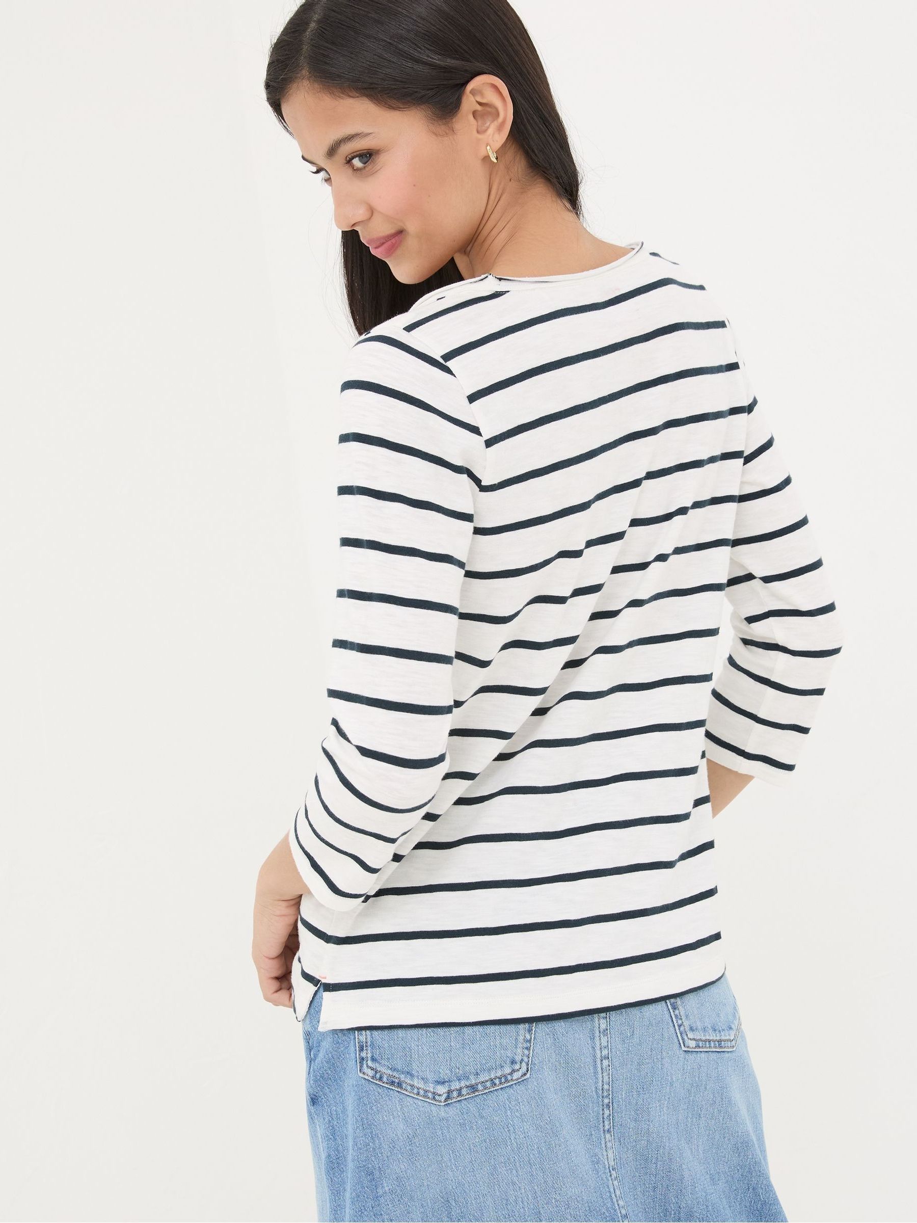 Porter White Stripe T-Shirt - Image 2 of 4