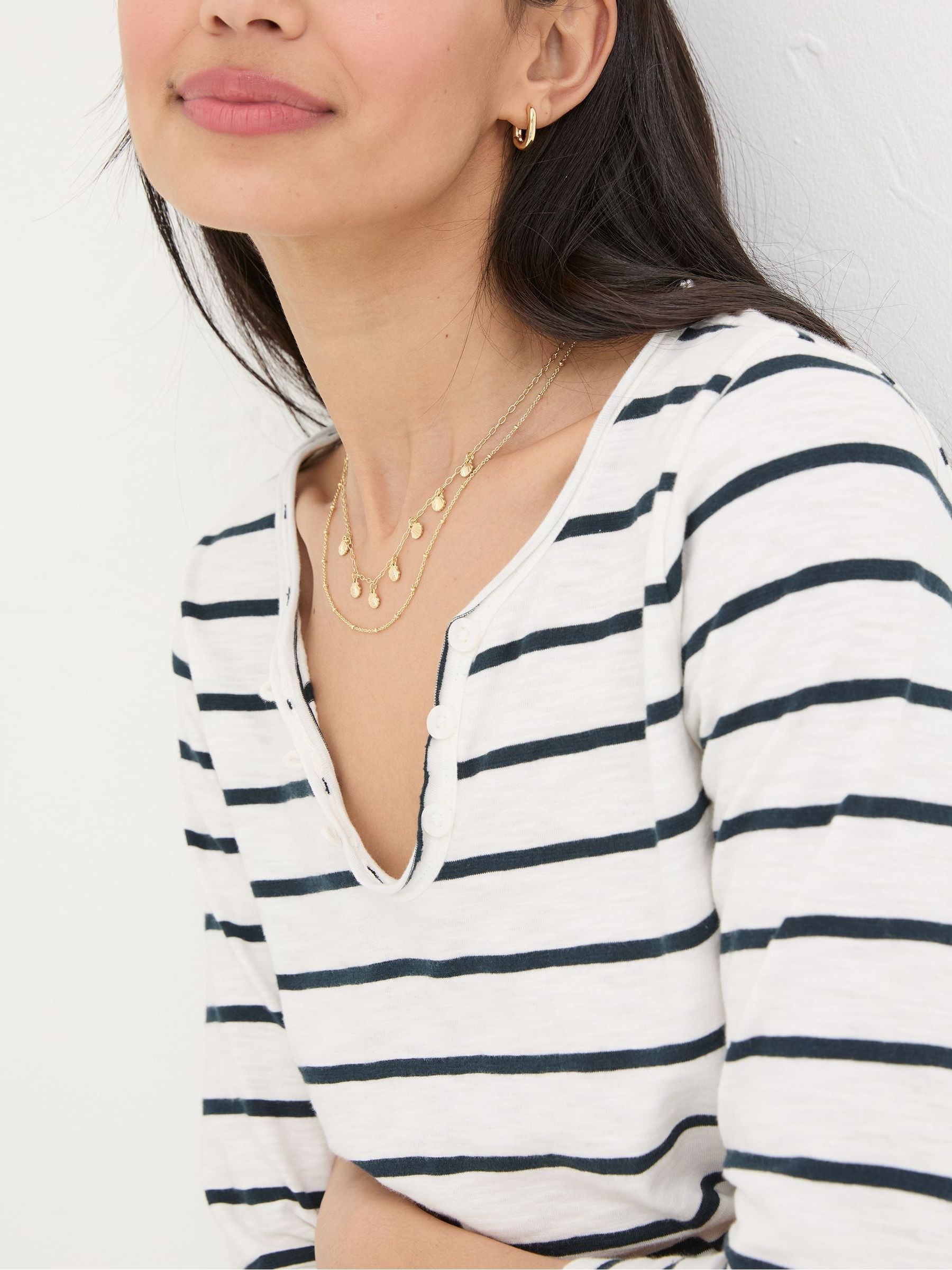 Porter White Stripe T-Shirt - Image 3 of 4