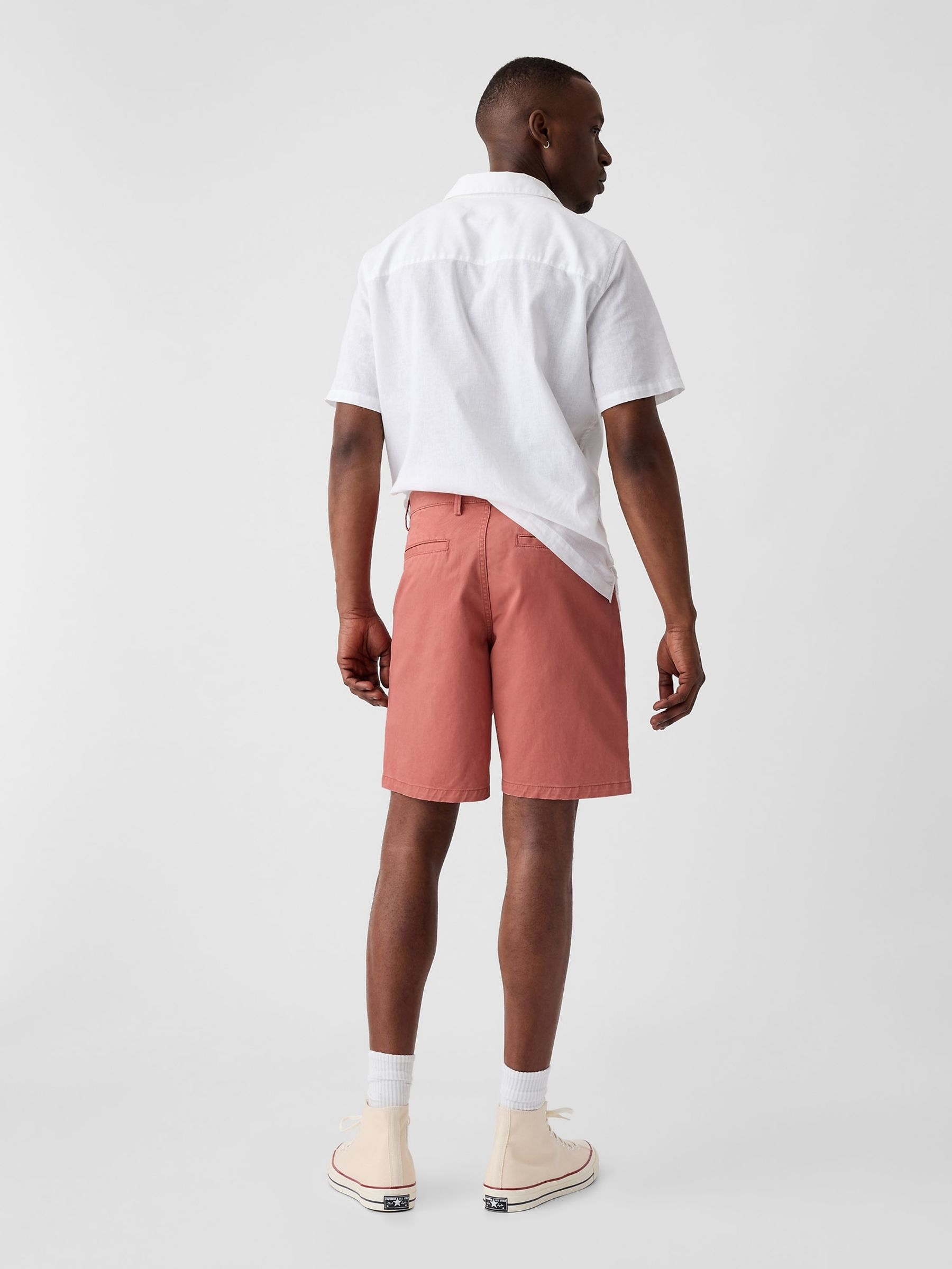 Coral Pink 9" Chino Shorts - Image 2 of 5