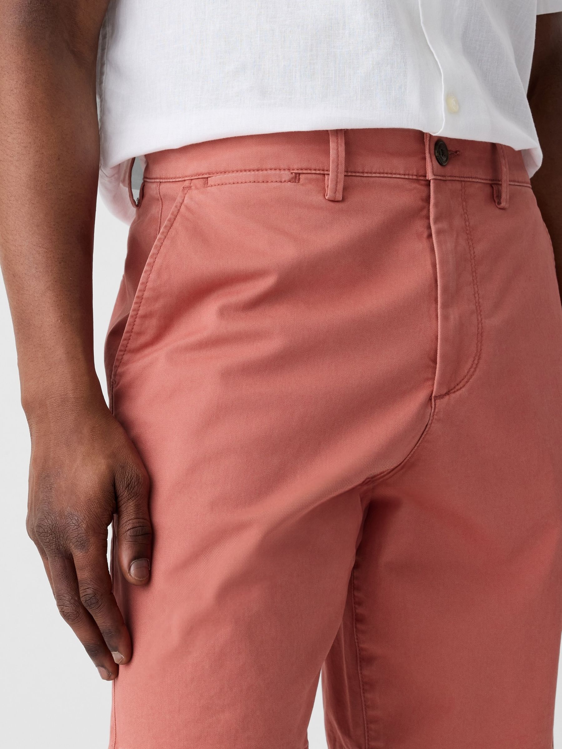 Coral Pink 9" Chino Shorts - Image 5 of 5