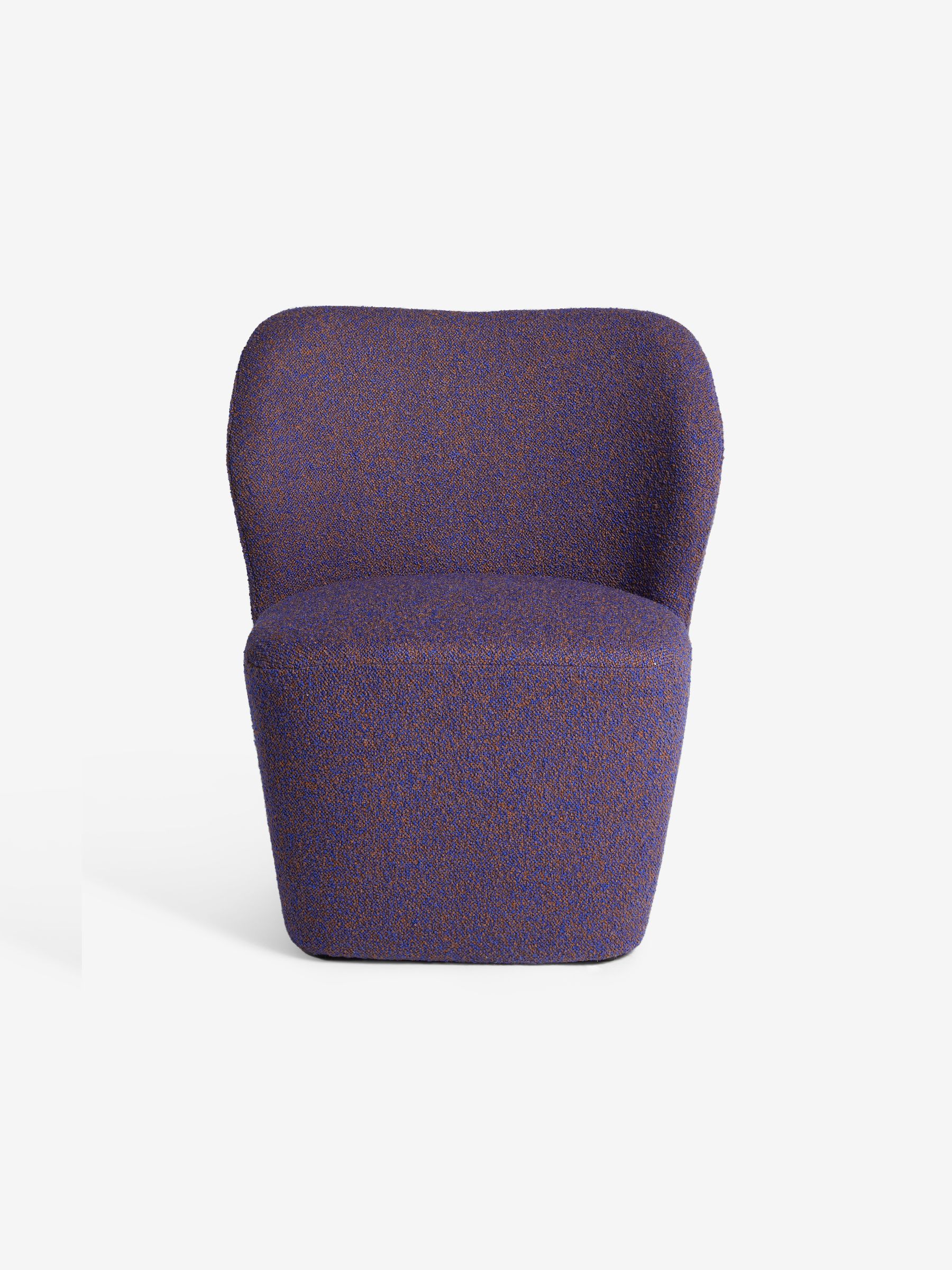 Topeka Accent Chair in Cobalt Blue Pax Boucle - Image 6 of 7