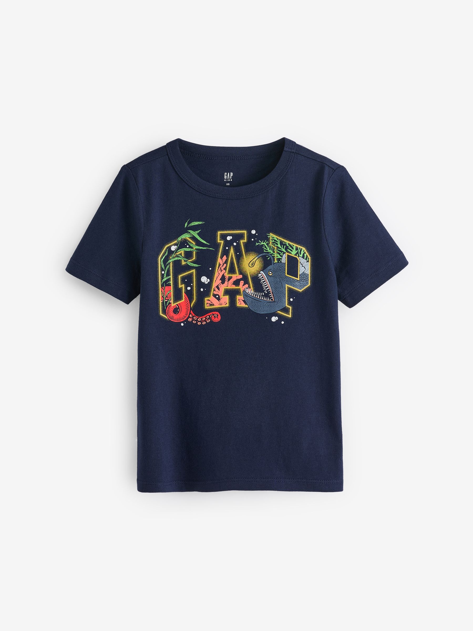 Blue Logo Graphic Short Sleeve Crew Neck T-Shirt (4-13yrs) - Image 1 of 3