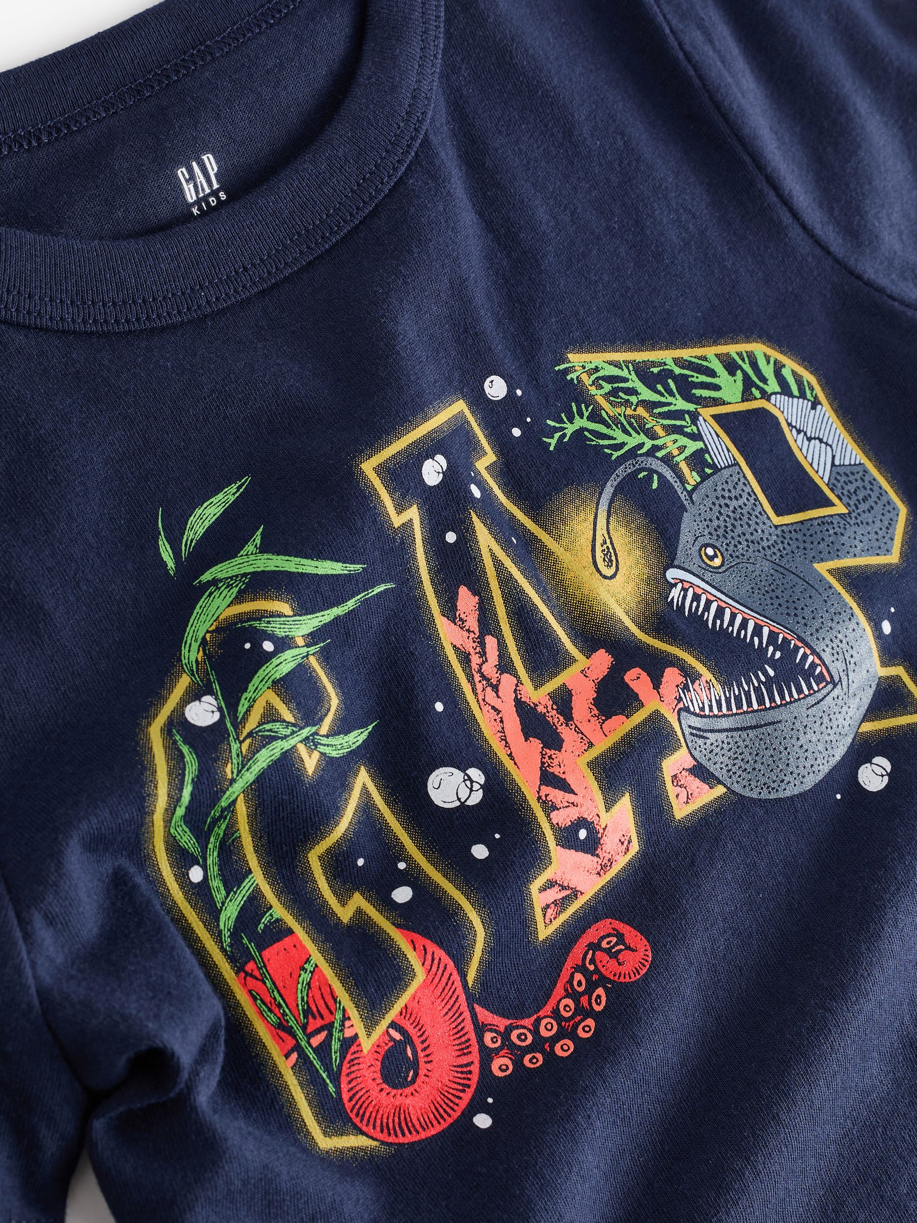 Blue Logo Graphic Short Sleeve Crew Neck T-Shirt (4-13yrs) - Image 3 of 3