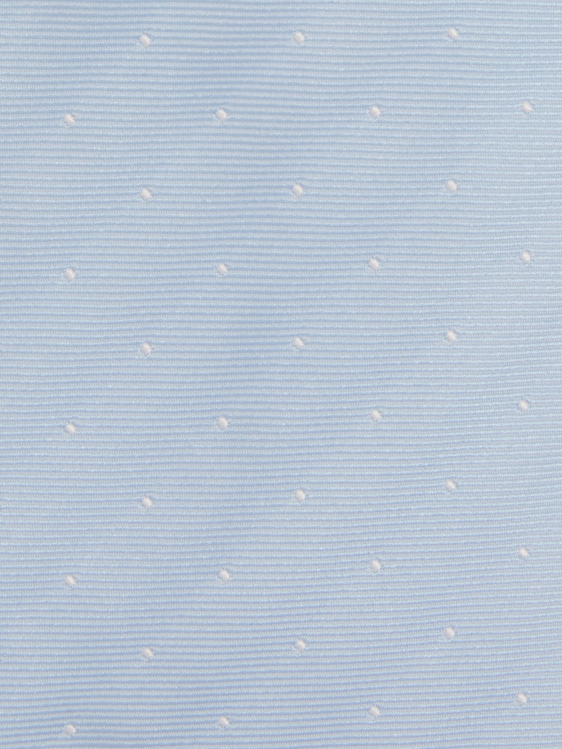 Polka Dot Silk Tie in Light Blue - Image 5 of 5