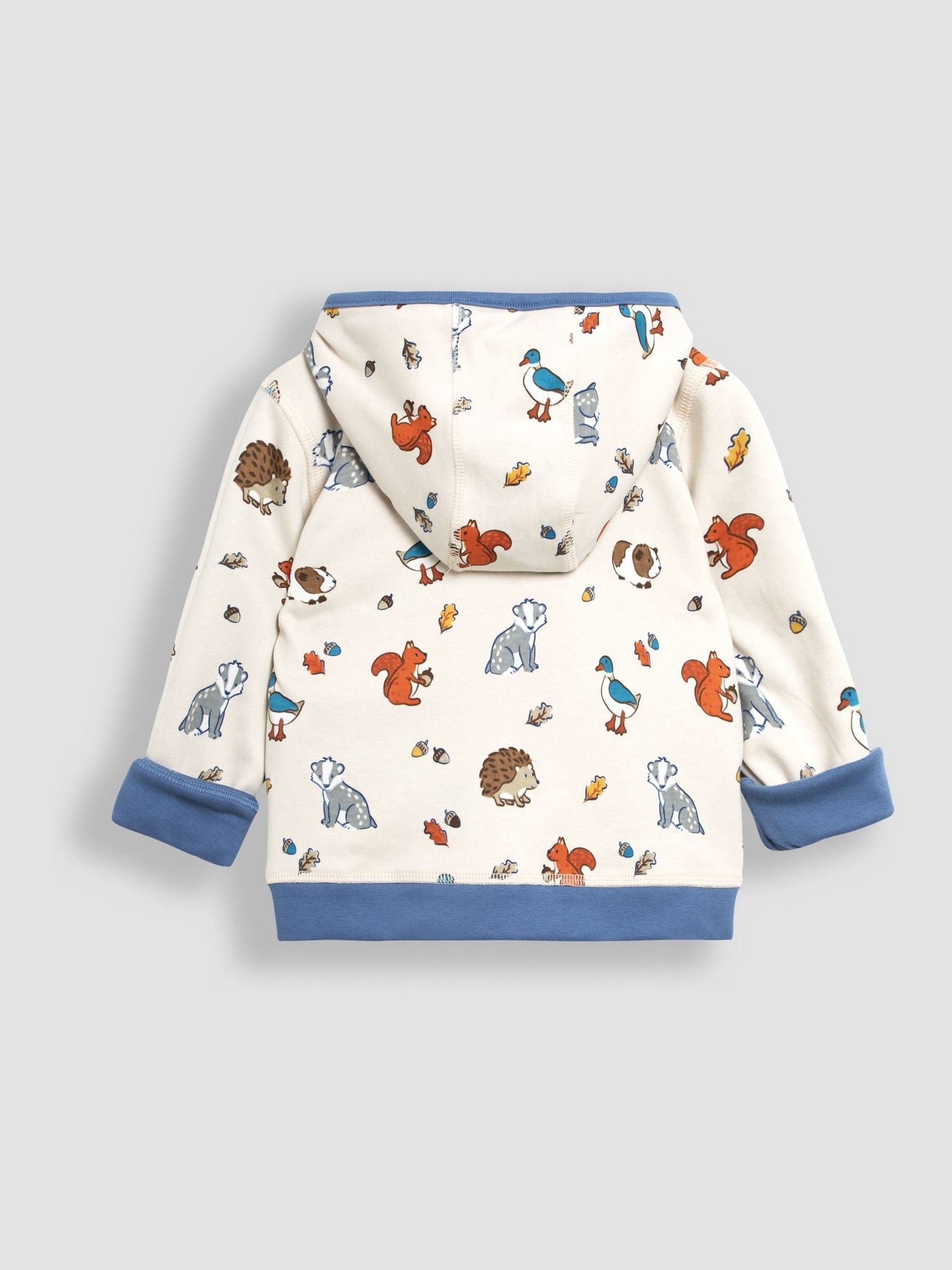Denim Wilderness Friends Applique Reversible Hoodie - Image 6 of 8