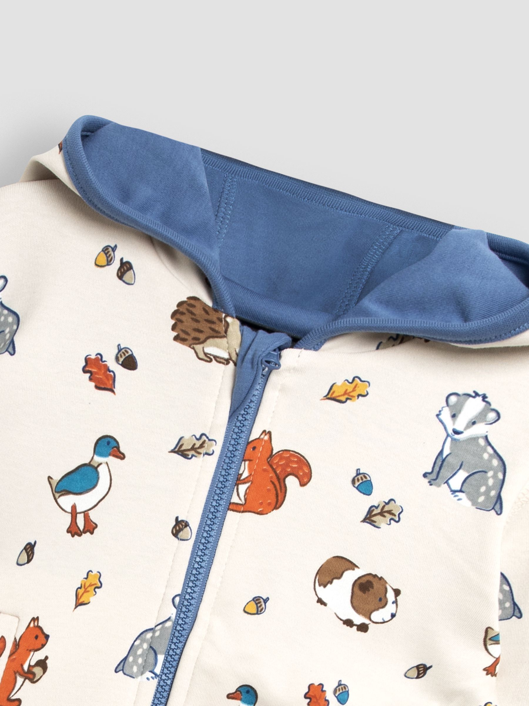 Denim Wilderness Friends Applique Reversible Hoodie - Image 7 of 8