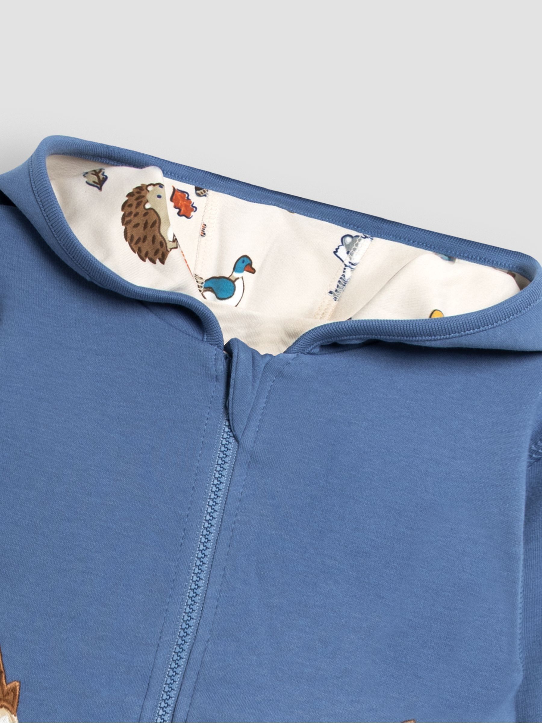 Denim Wilderness Friends Applique Reversible Hoodie - Image 8 of 8