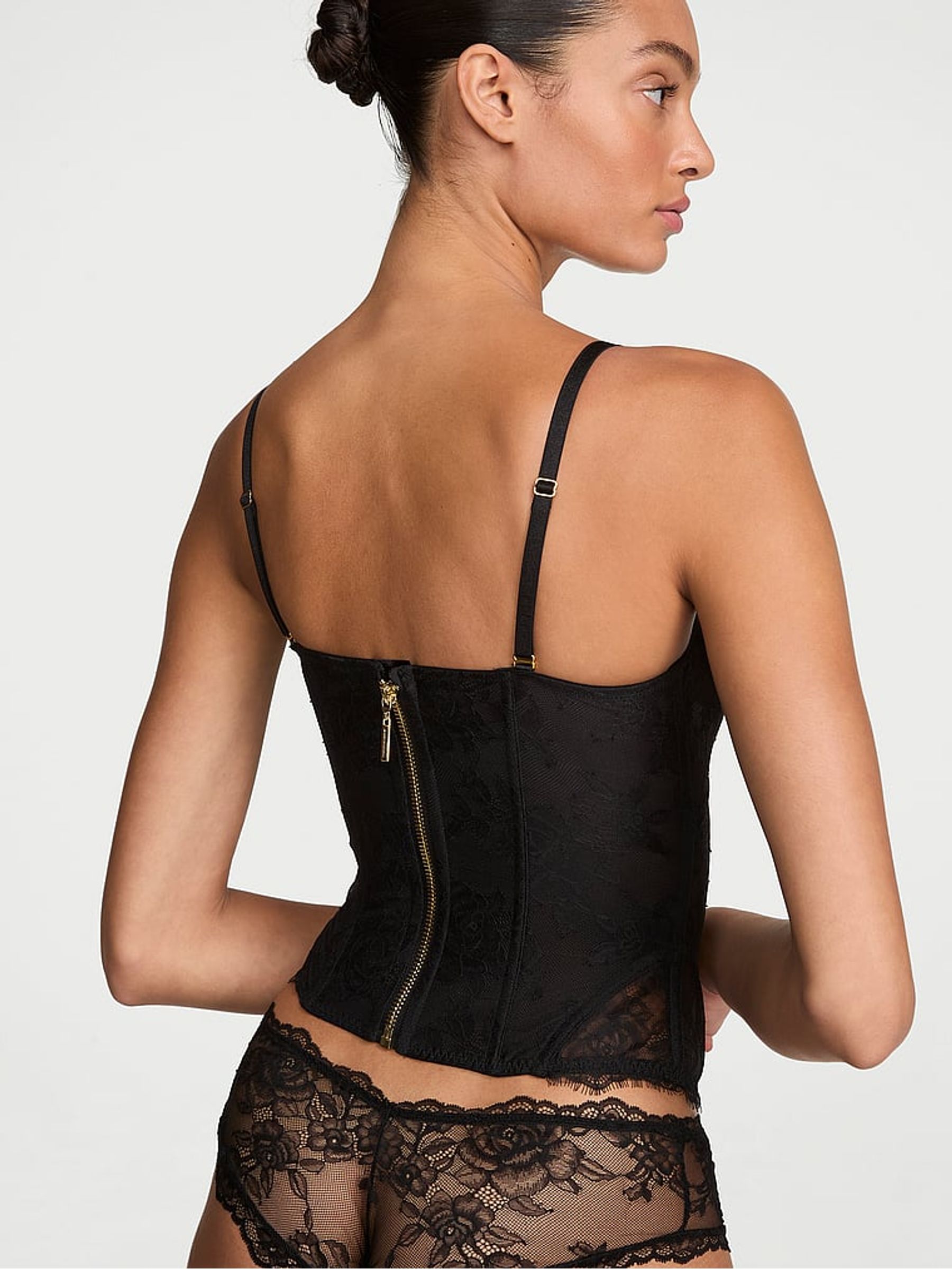 Black Lace Corset Top - Image 2 of 2 Black Lace Corset Top - Image 2 of 2