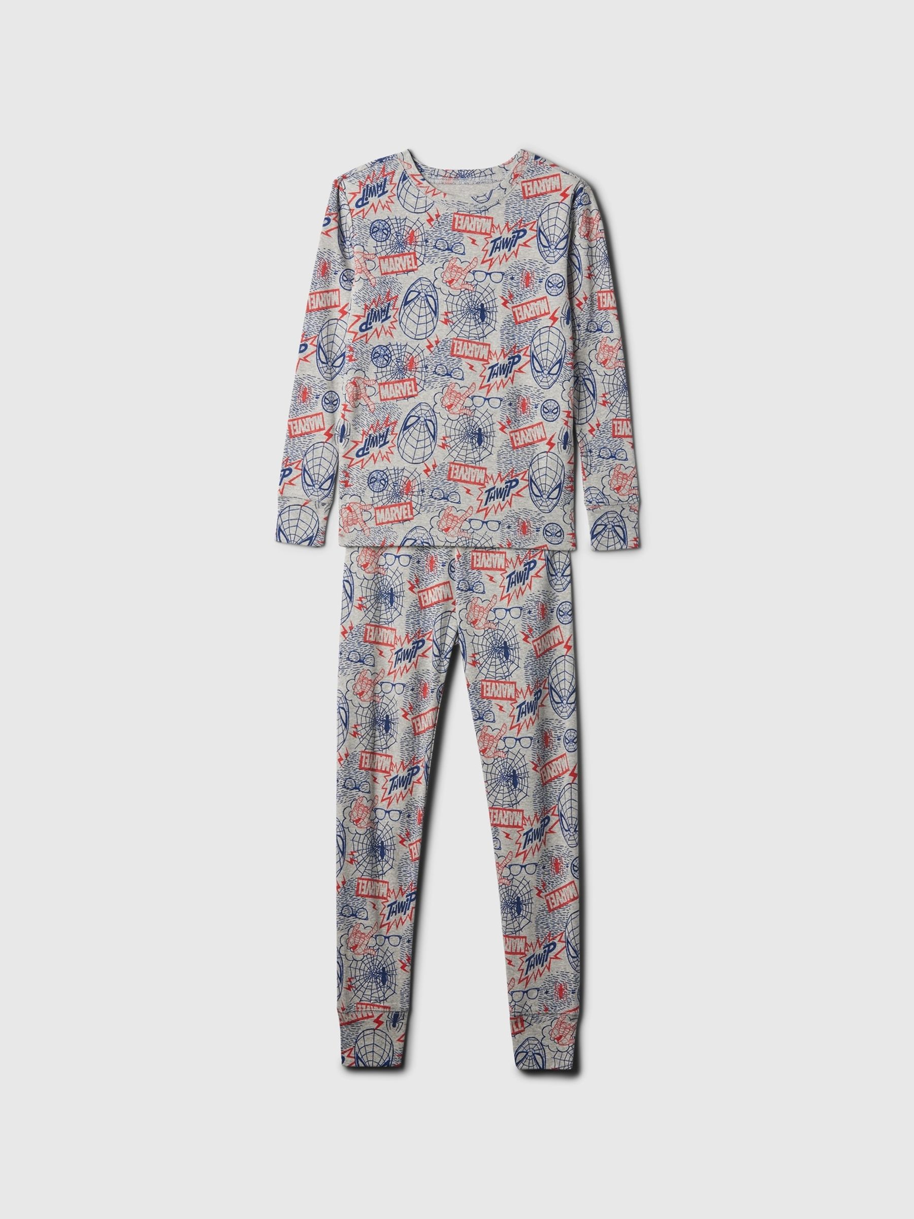 Grey Marvel Pyjama Set (4-13yrs) - Image 1 of 1