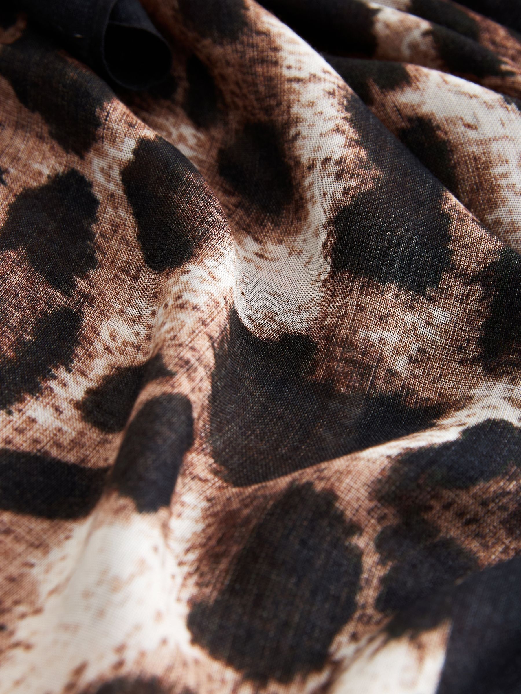 Brown Leopard Logo Sarong Coverup - Image 7 of 7