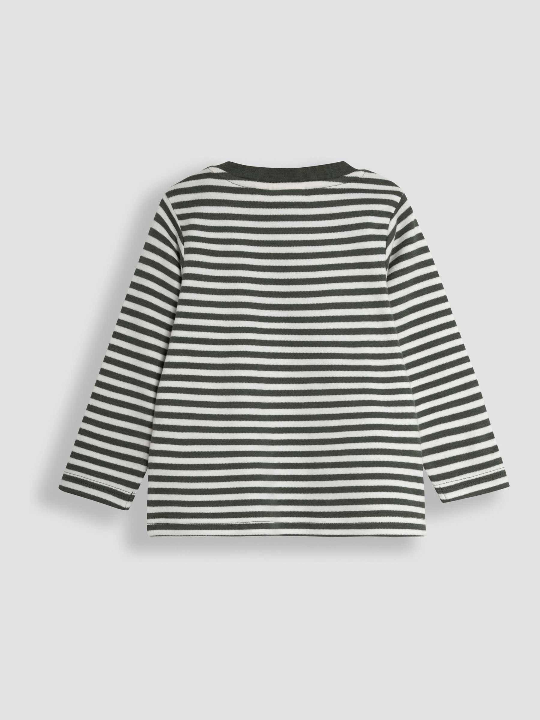 Stone Tractor Print & Stripe Long Sleeve 2-Pack Tops - Image 5 of 5
