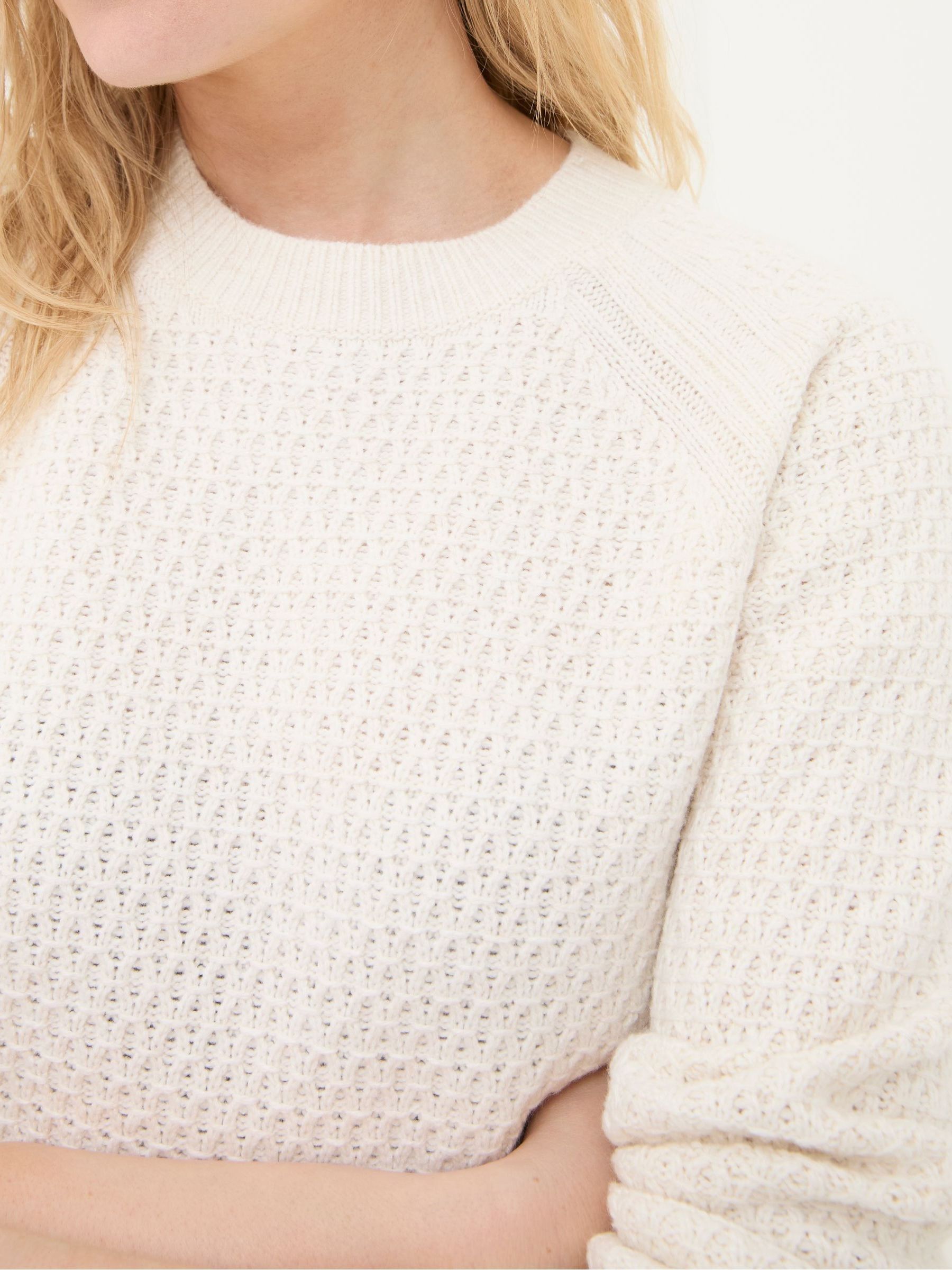 Ella Ivory Textured Jumper - Image 3 of 4