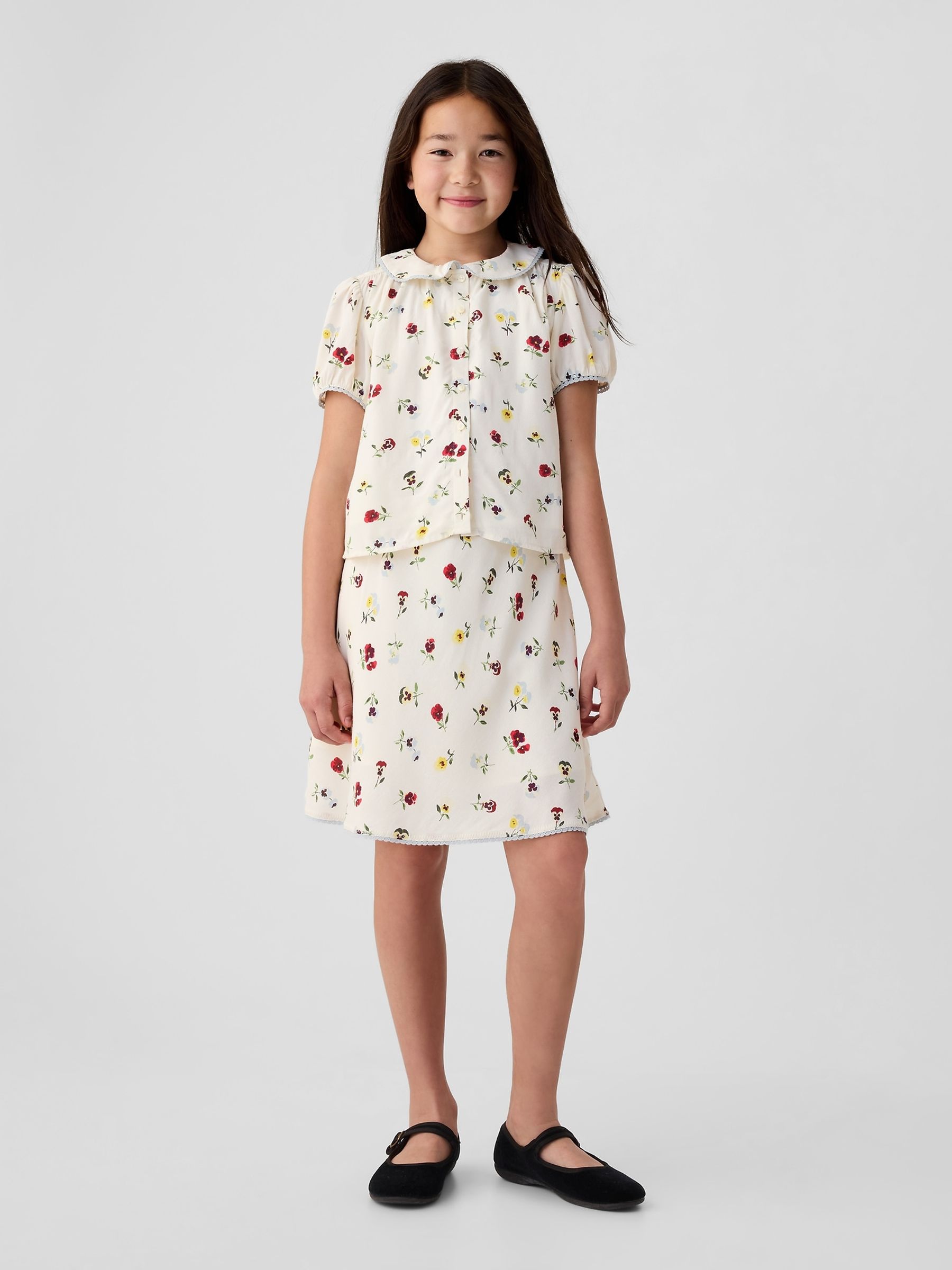 Cream x DÔEN Kids Floral Skirt - Image 1 of 4