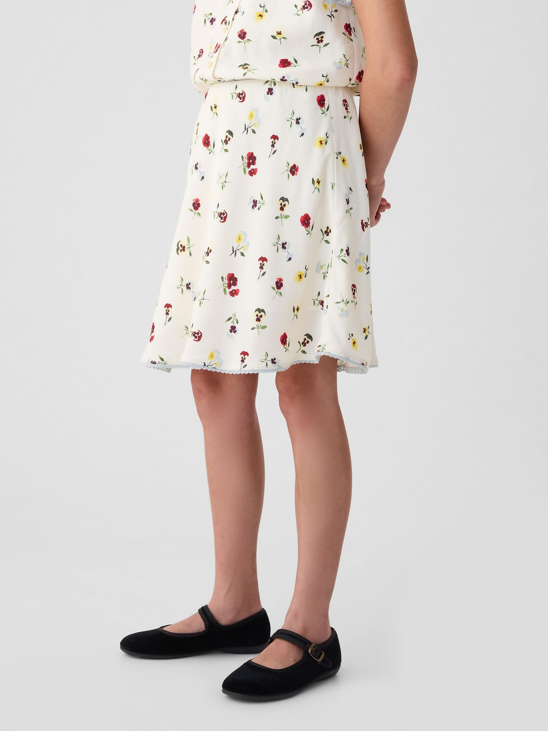 Cream x DÔEN Kids Floral Skirt - Image 2 of 4