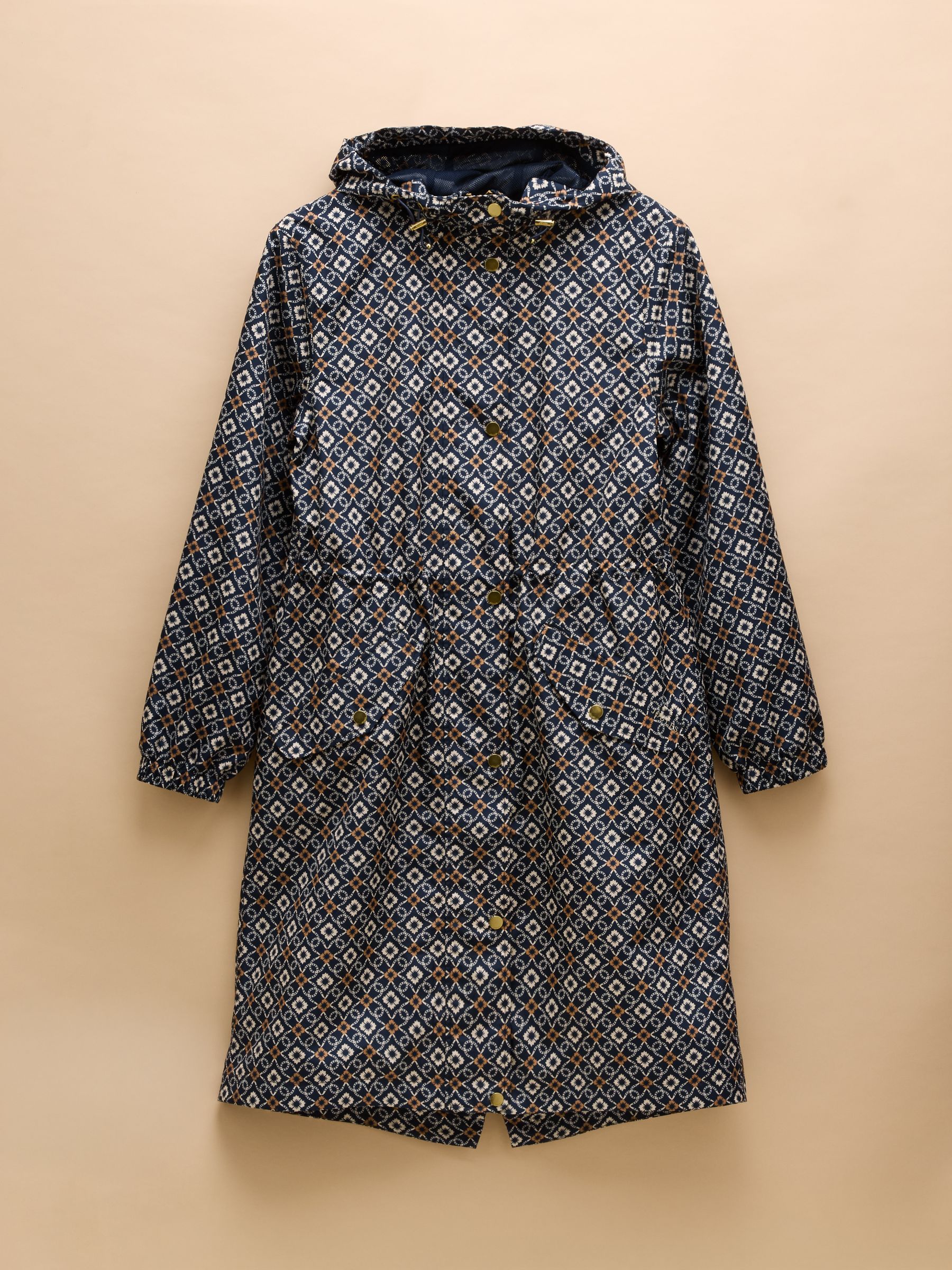 Holkham Navy Waterproof Packable Raincoat With Hood - Image 11 of 13