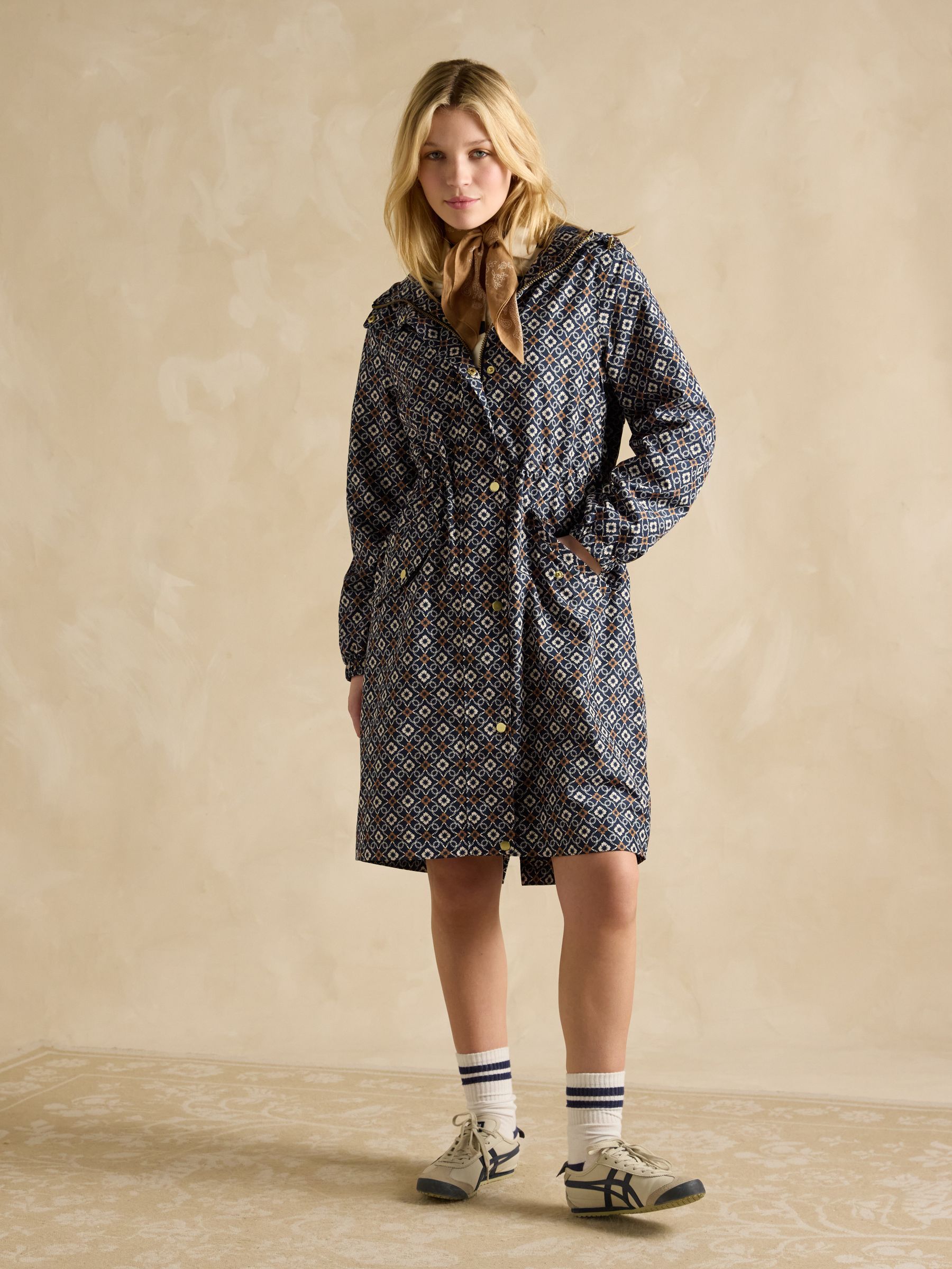 Holkham Navy Waterproof Packable Raincoat With Hood - Image 4 of 13