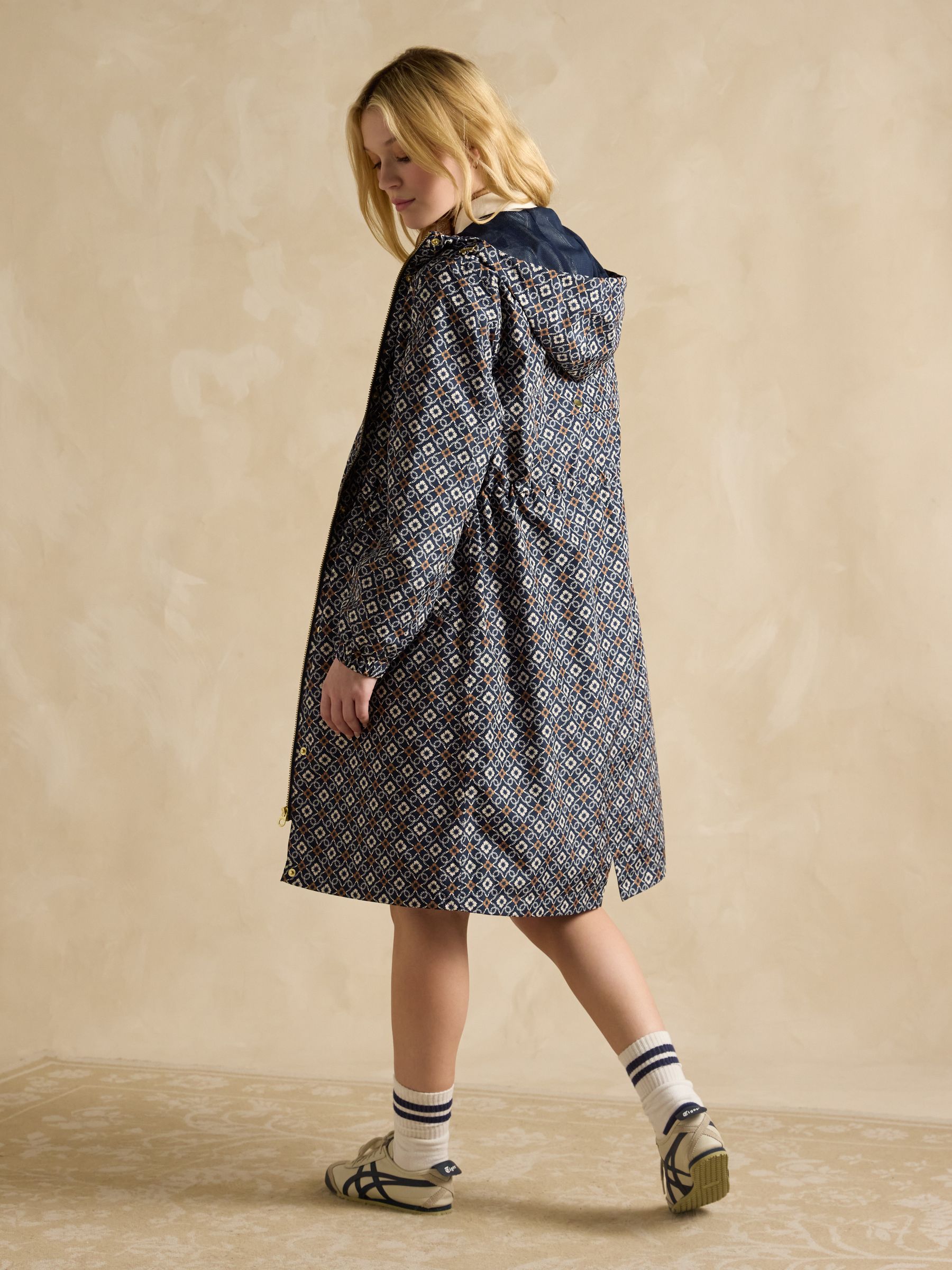 Holkham Navy Waterproof Packable Raincoat With Hood - Image 5 of 13
