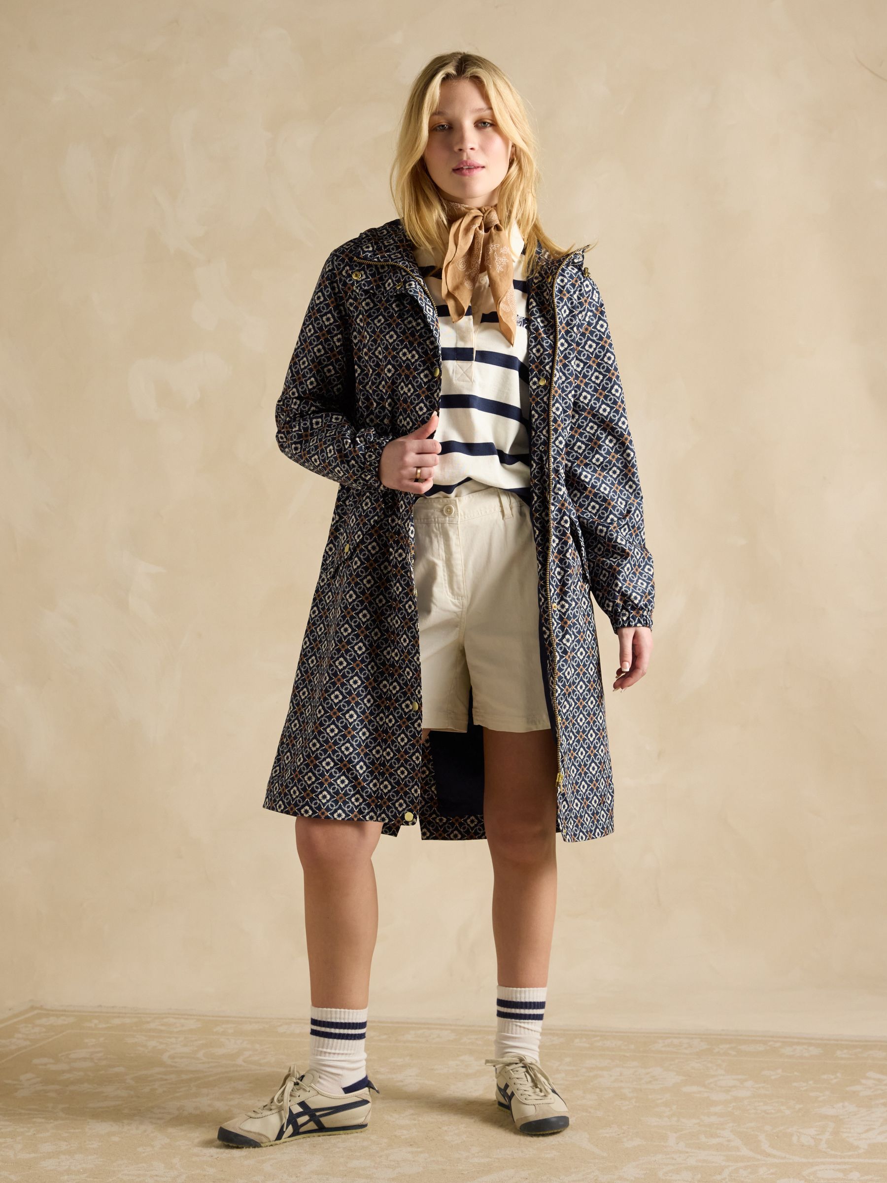 Holkham Navy Waterproof Packable Raincoat With Hood - Image 6 of 13