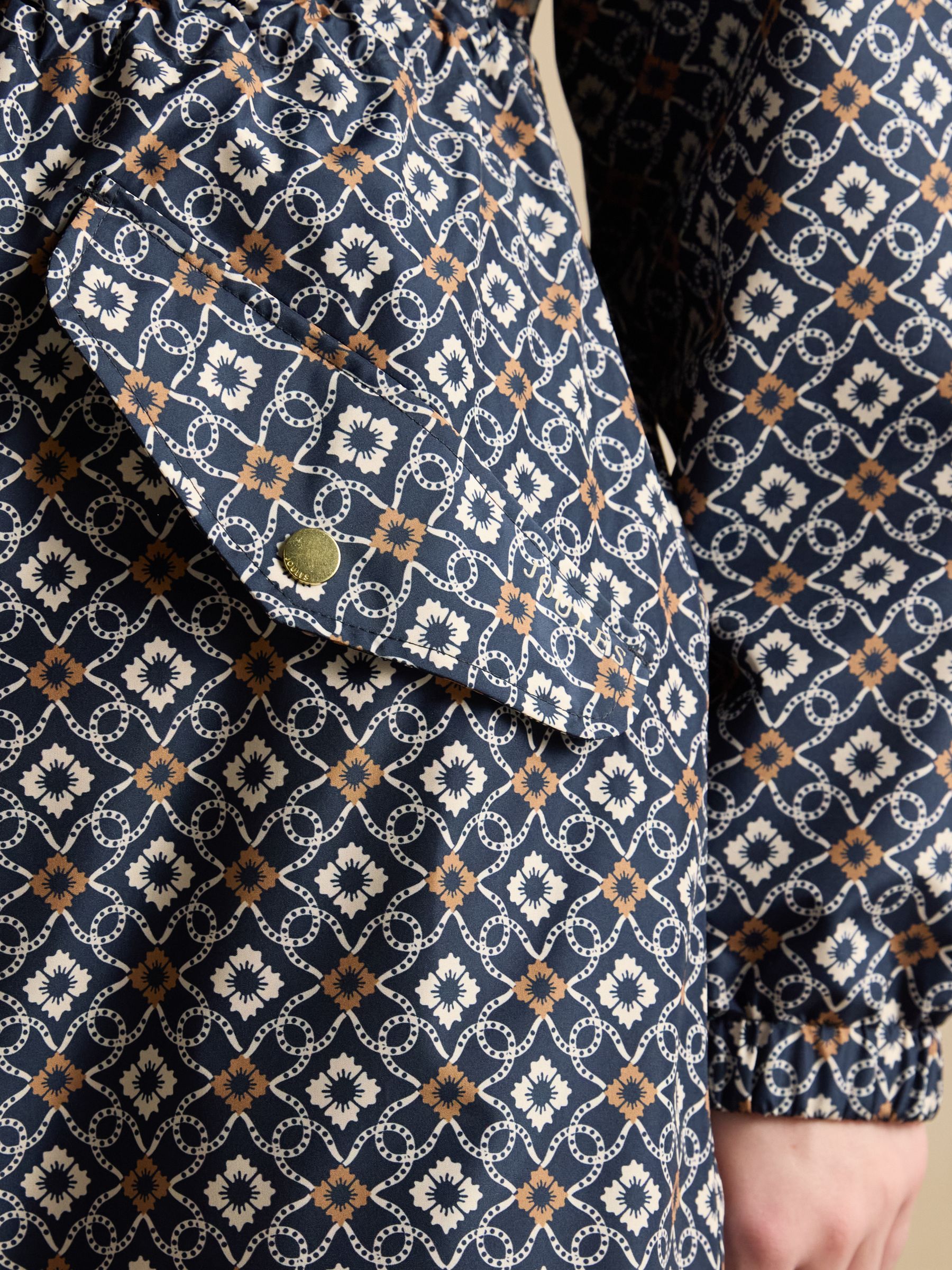 Holkham Navy Waterproof Packable Raincoat With Hood - Image 8 of 13