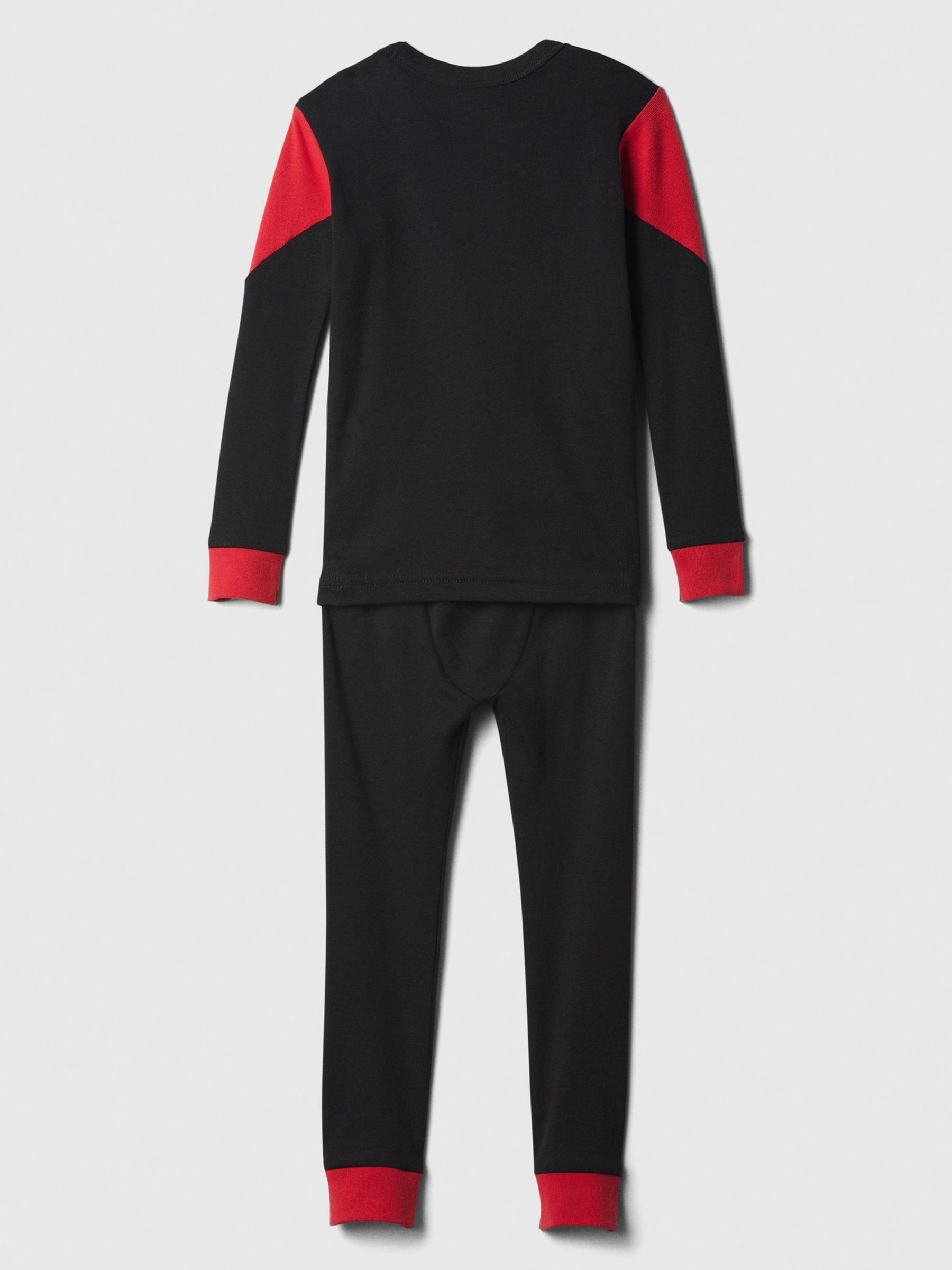 Black Marvel Spider-Man Cotton Long Sleeve Pyjamas (6mths-5yrs) - Image 2 of 3
