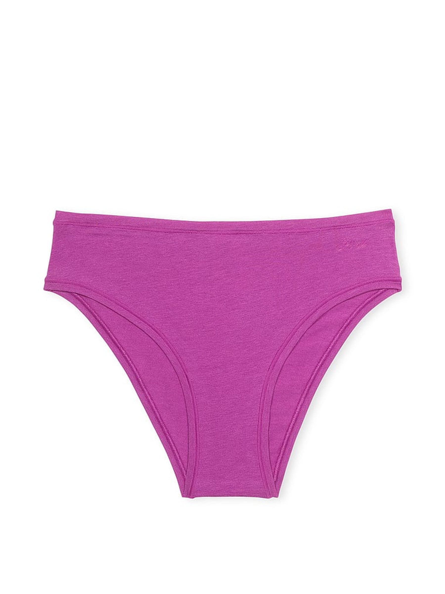 Deep Berry Purple Cheeky Cotton Cheeky Knickers - Image 3 of 3