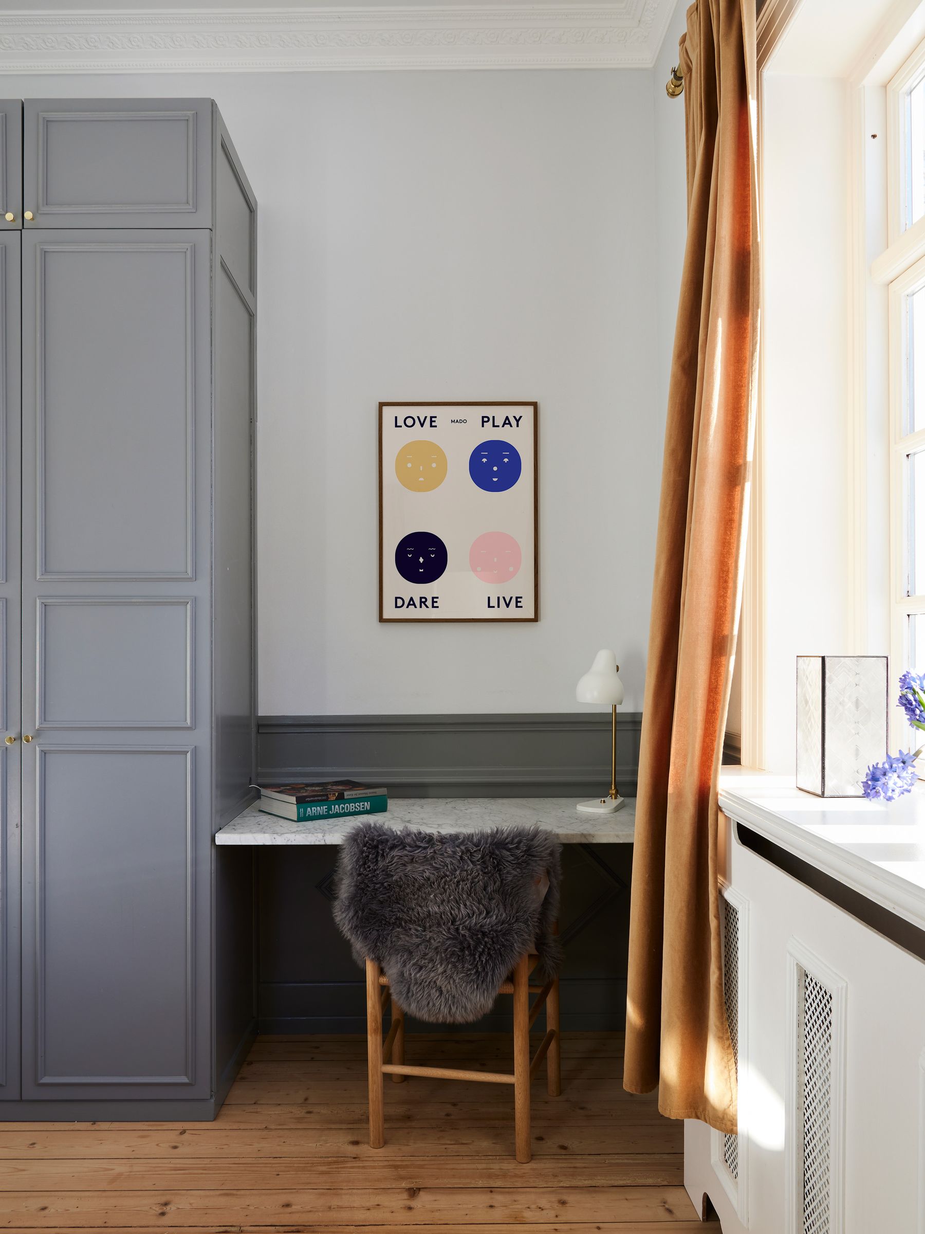 Paper Collective Cream Four Feelings Framed Wall Art Print in Dark Oak Frame - Image 3 of 5