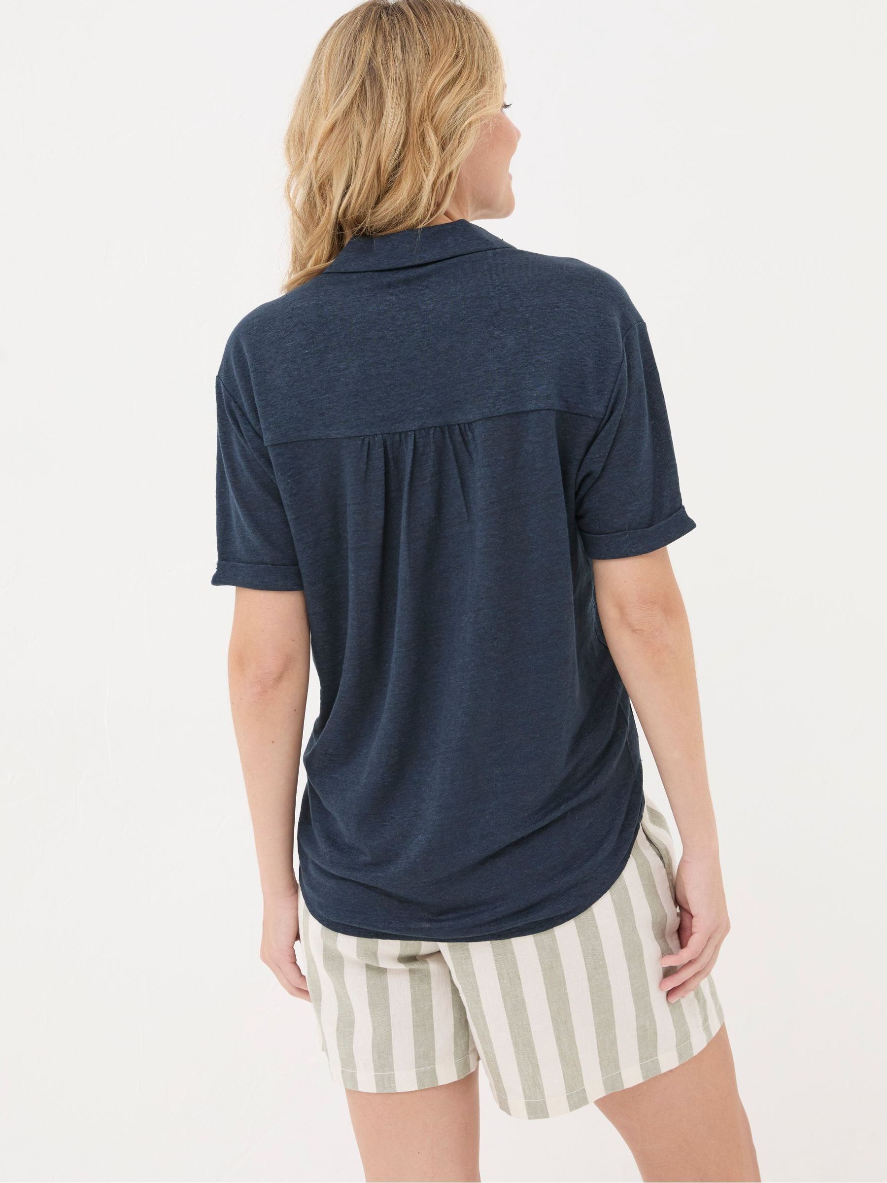 Blue Linen Shirt - Image 2 of 5