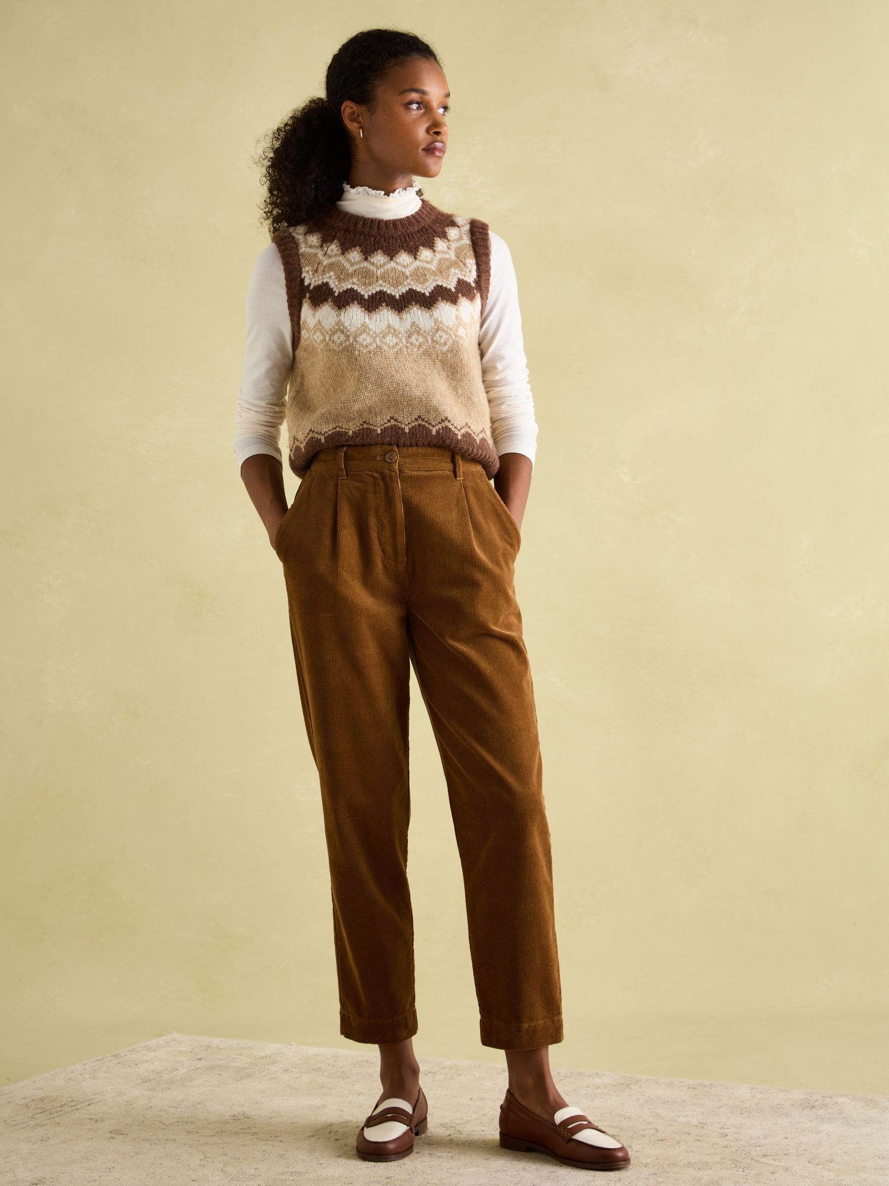 Amy Cream Long Sleeve High Neck Jersey Top - Image 6 of 9