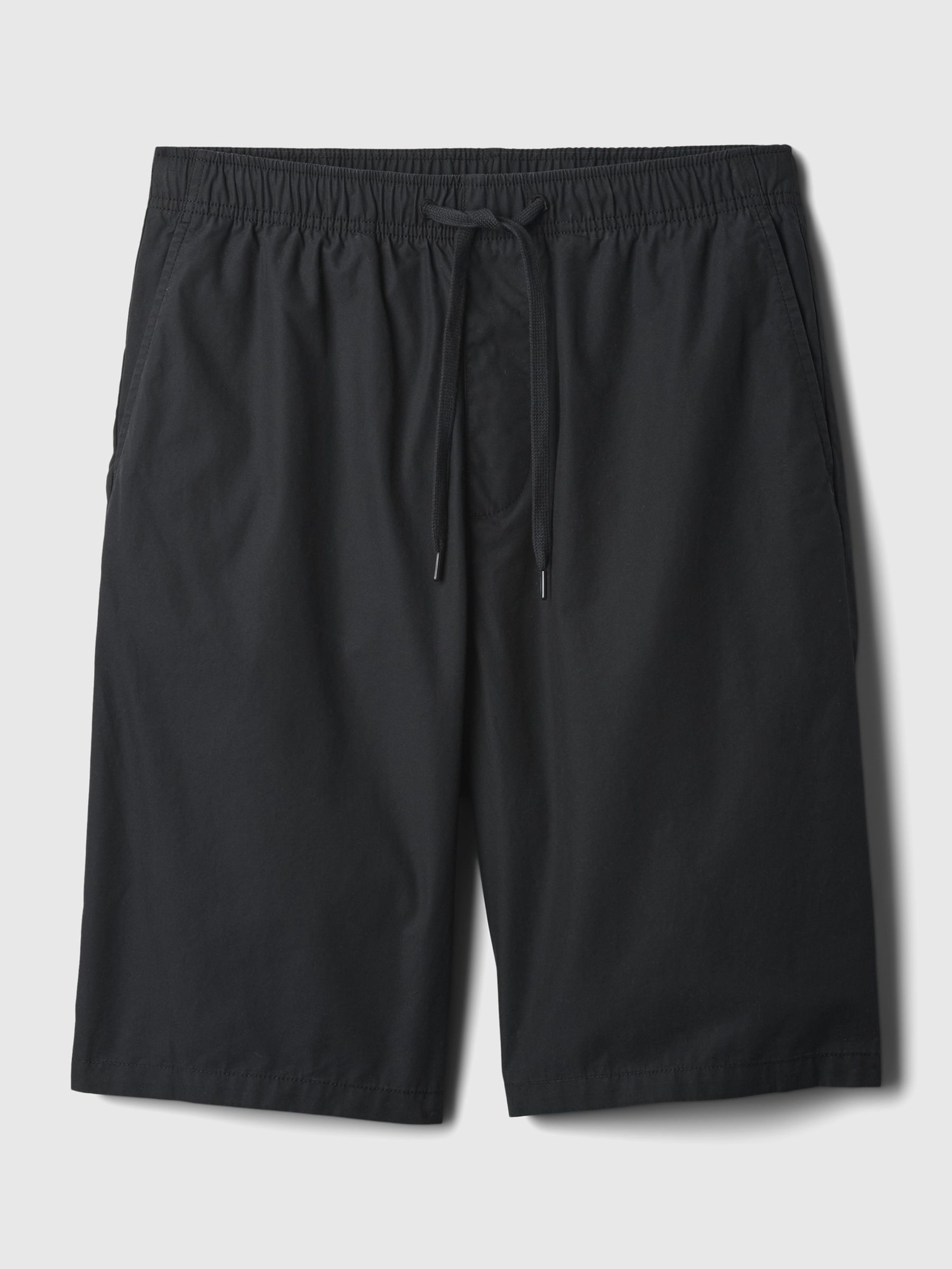 Black Poplin Easy Pull On Shorts - Image 5 of 5