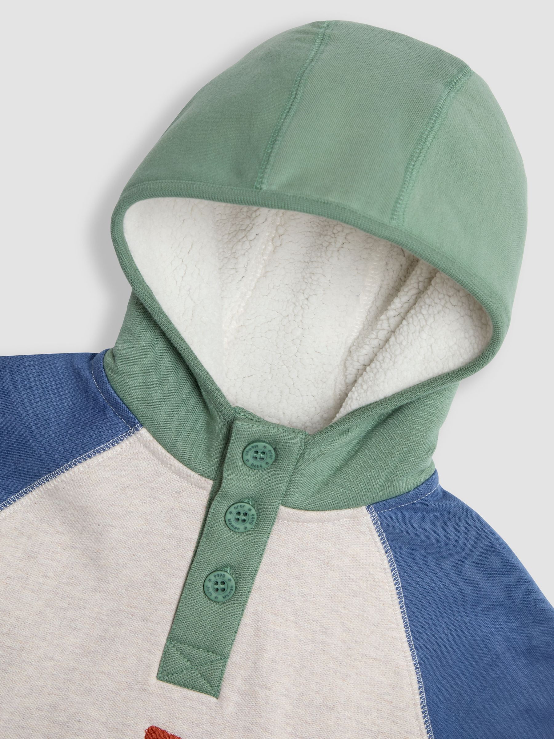 Natural Tractor Applique Hooded Sweatshirt - Image 3 of 3