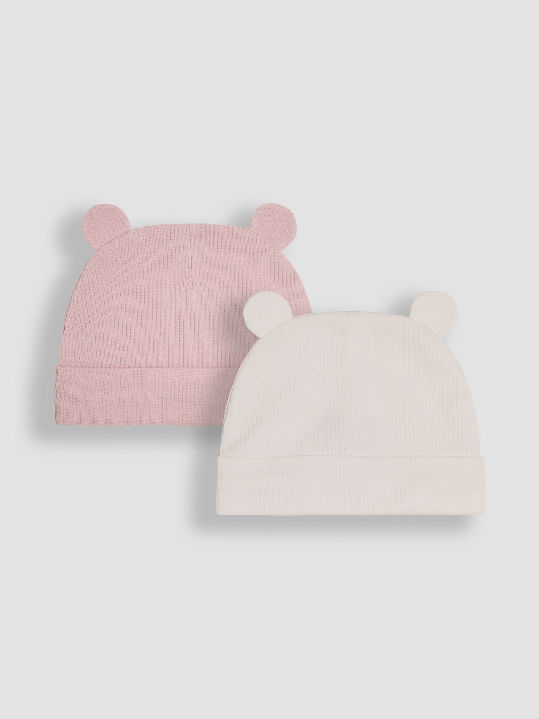 Pink Rib 2-Pack Baby Hats - Image 1 of 3
