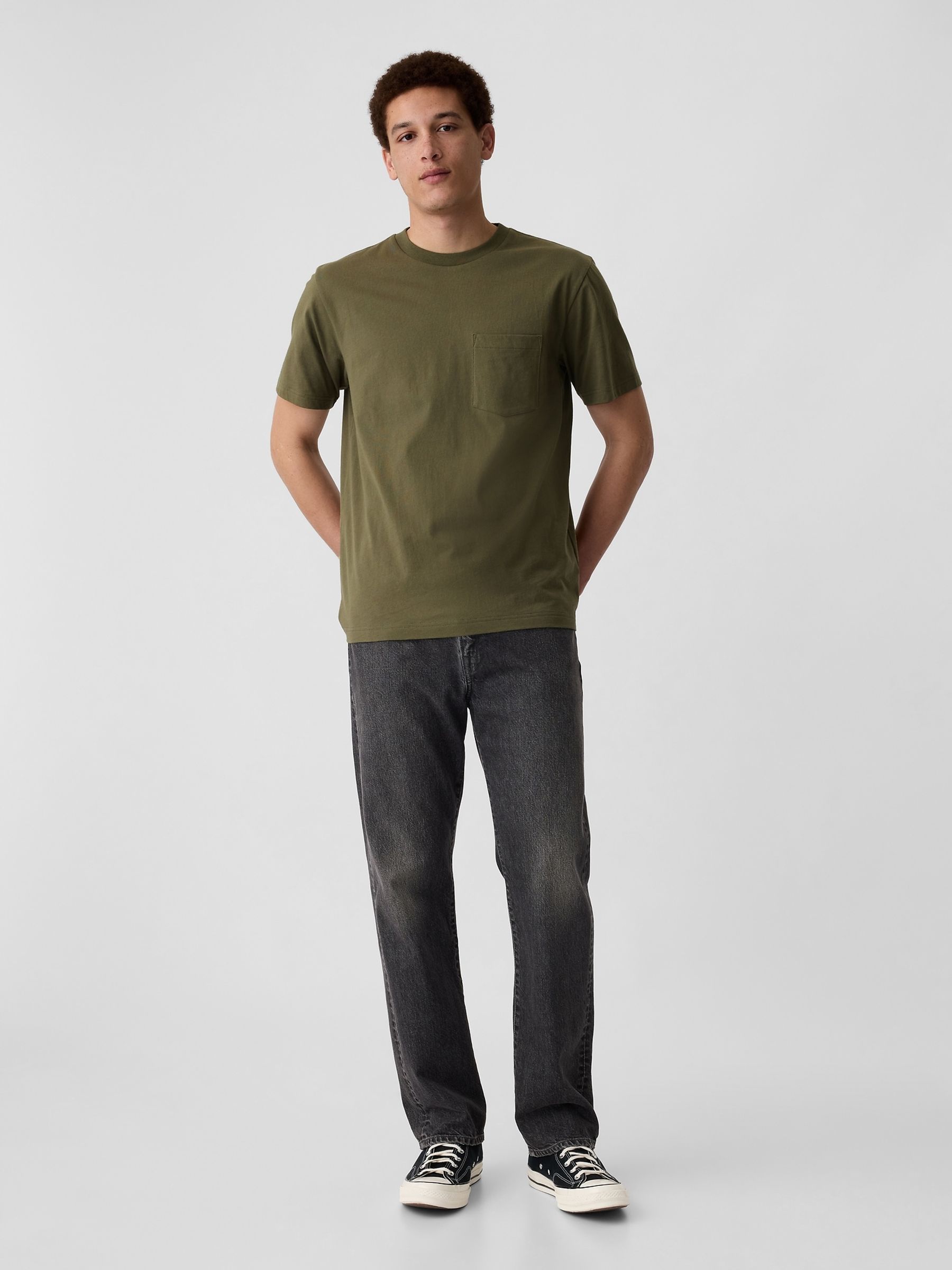 Green Original Pocket Short Sleeve T-Shirt - Image 3 of 4