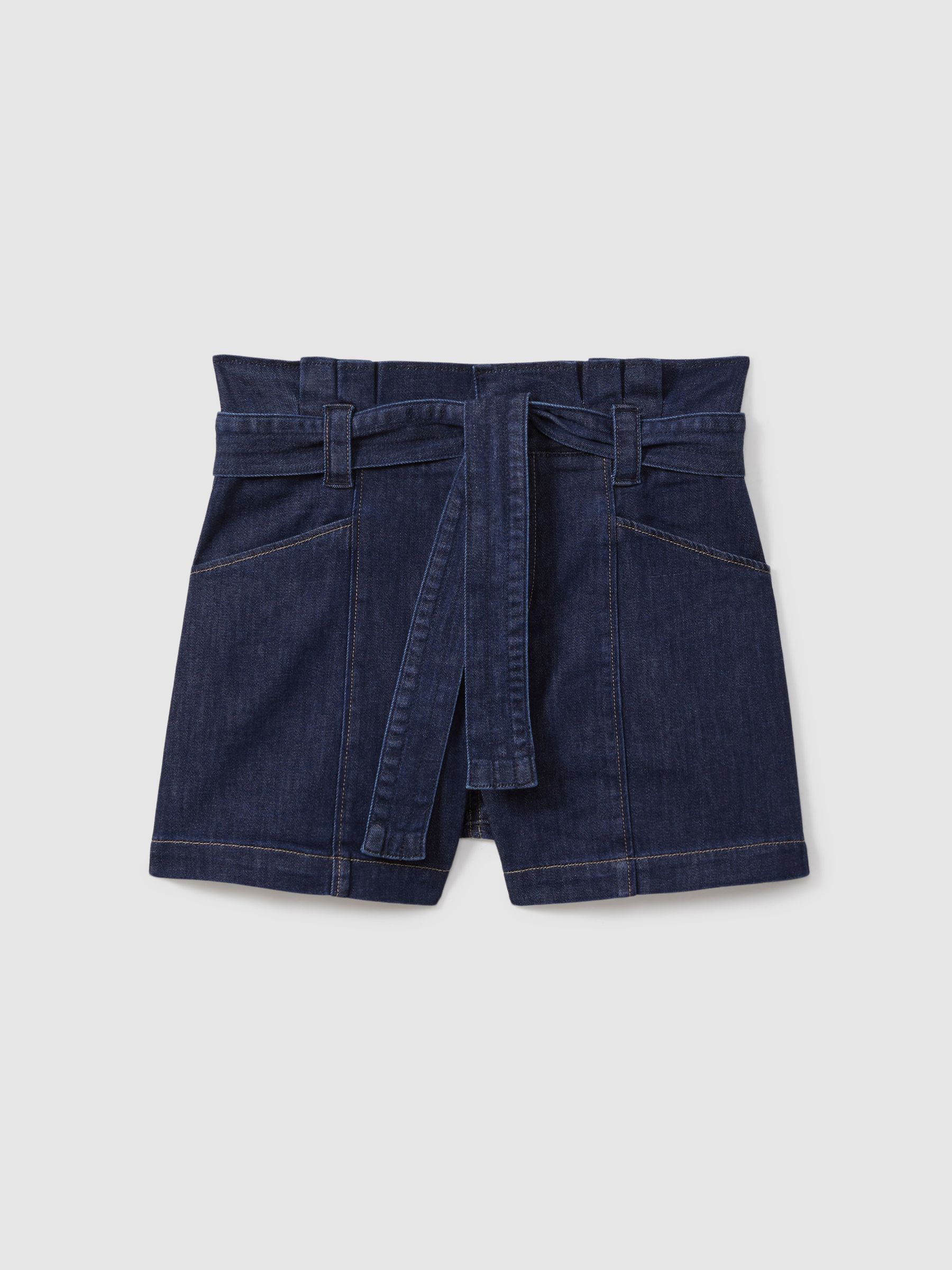 Paige Belted Denim Shorts in Baltimore - Image 1 of 5