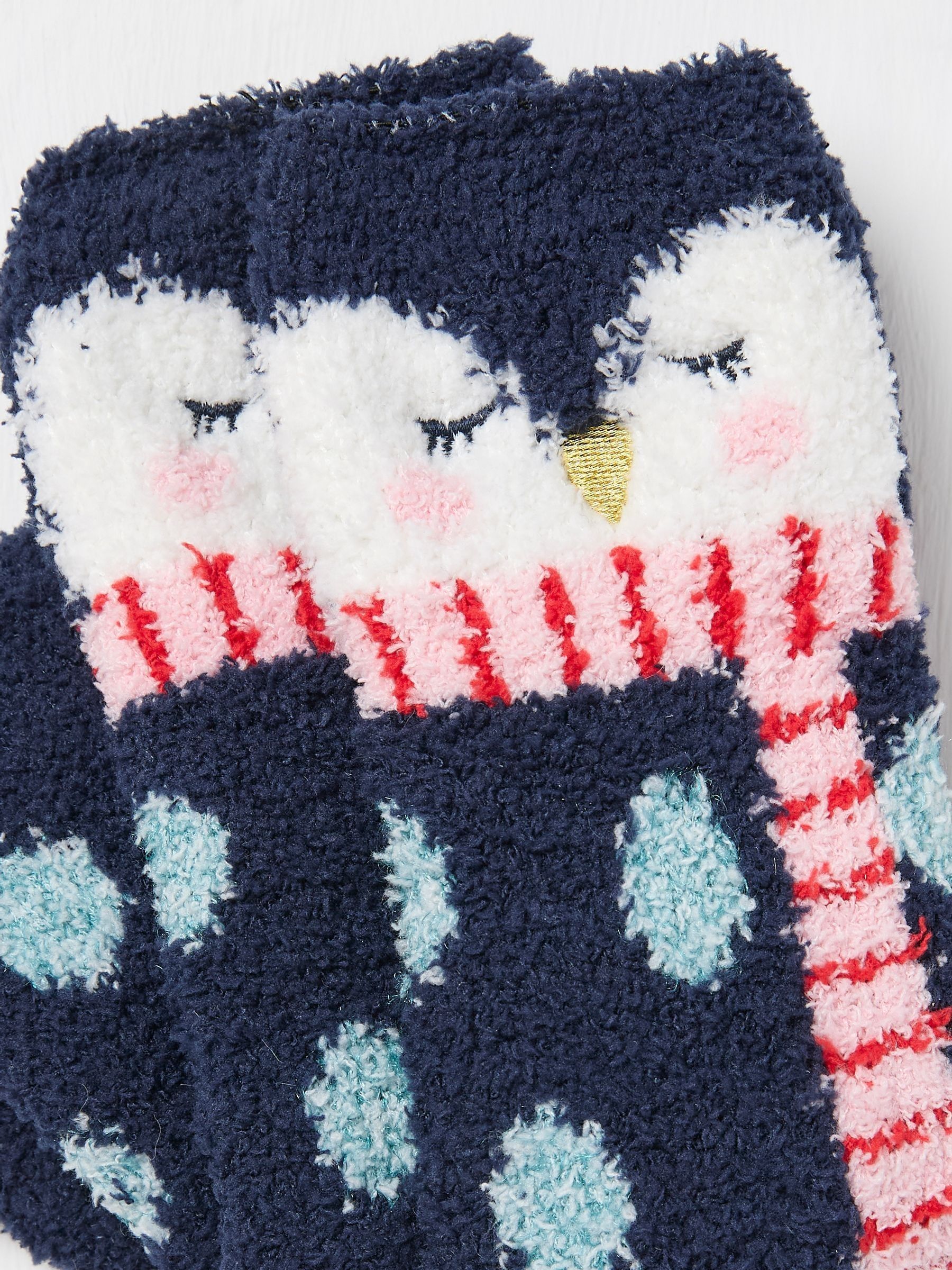 Blue Navy Cosy Penguin Socks - Image 2 of 2