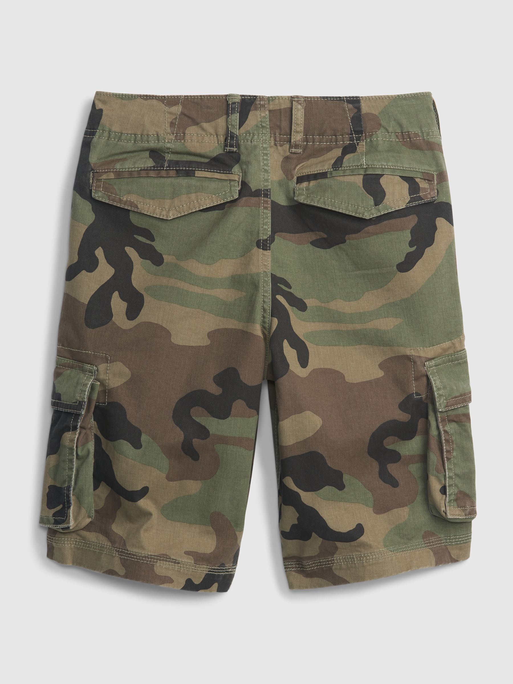 Green Cargo Shorts (5-13yrs) - Image 2 of 3