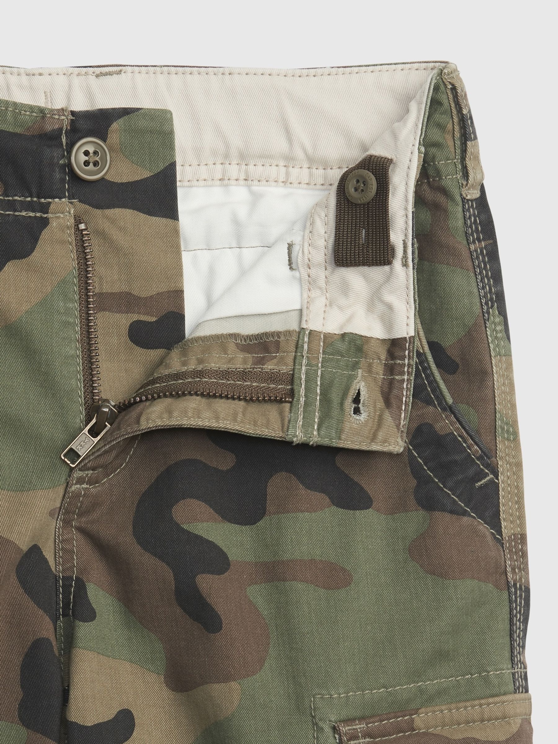 Green Cargo Shorts (5-13yrs) - Image 3 of 3
