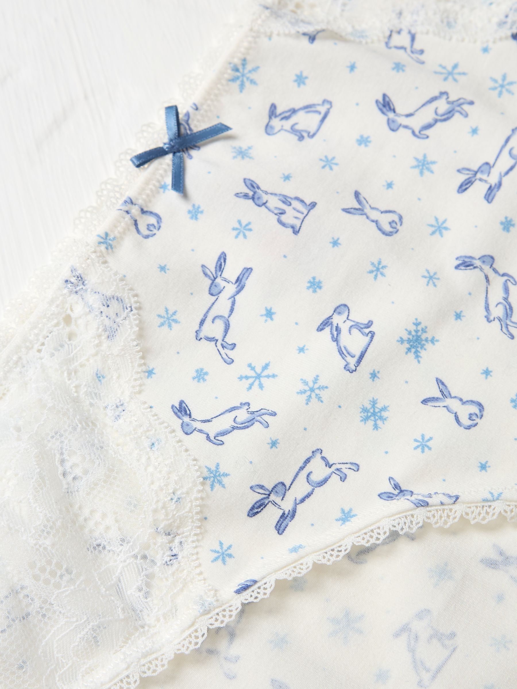Chalk White Winter Bunny Mini Knickers - Image 2 of 2