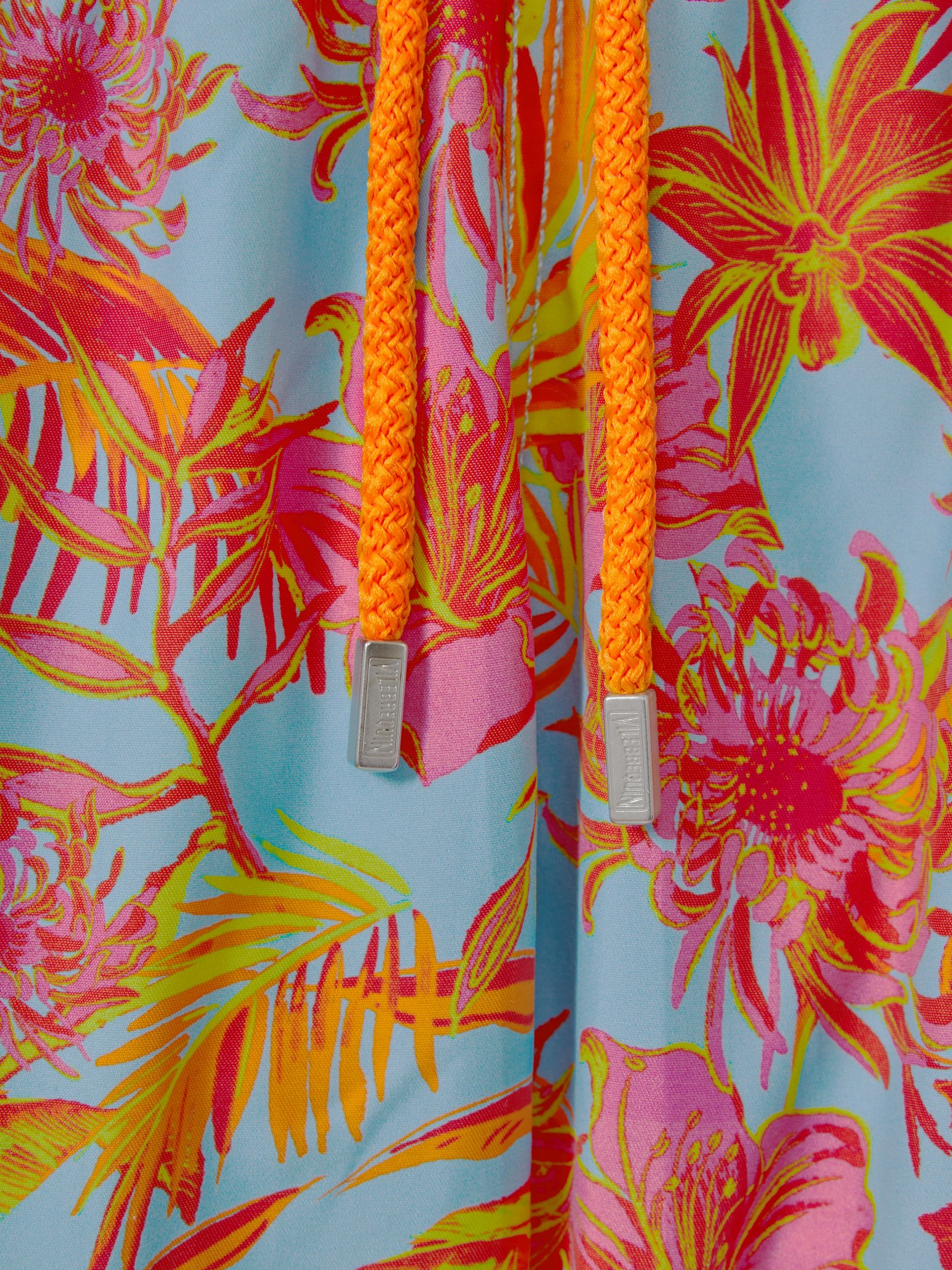 Vilebrequin Foldable Turtle Print Swim Shorts in Santorin Orange - Image 2 of 2