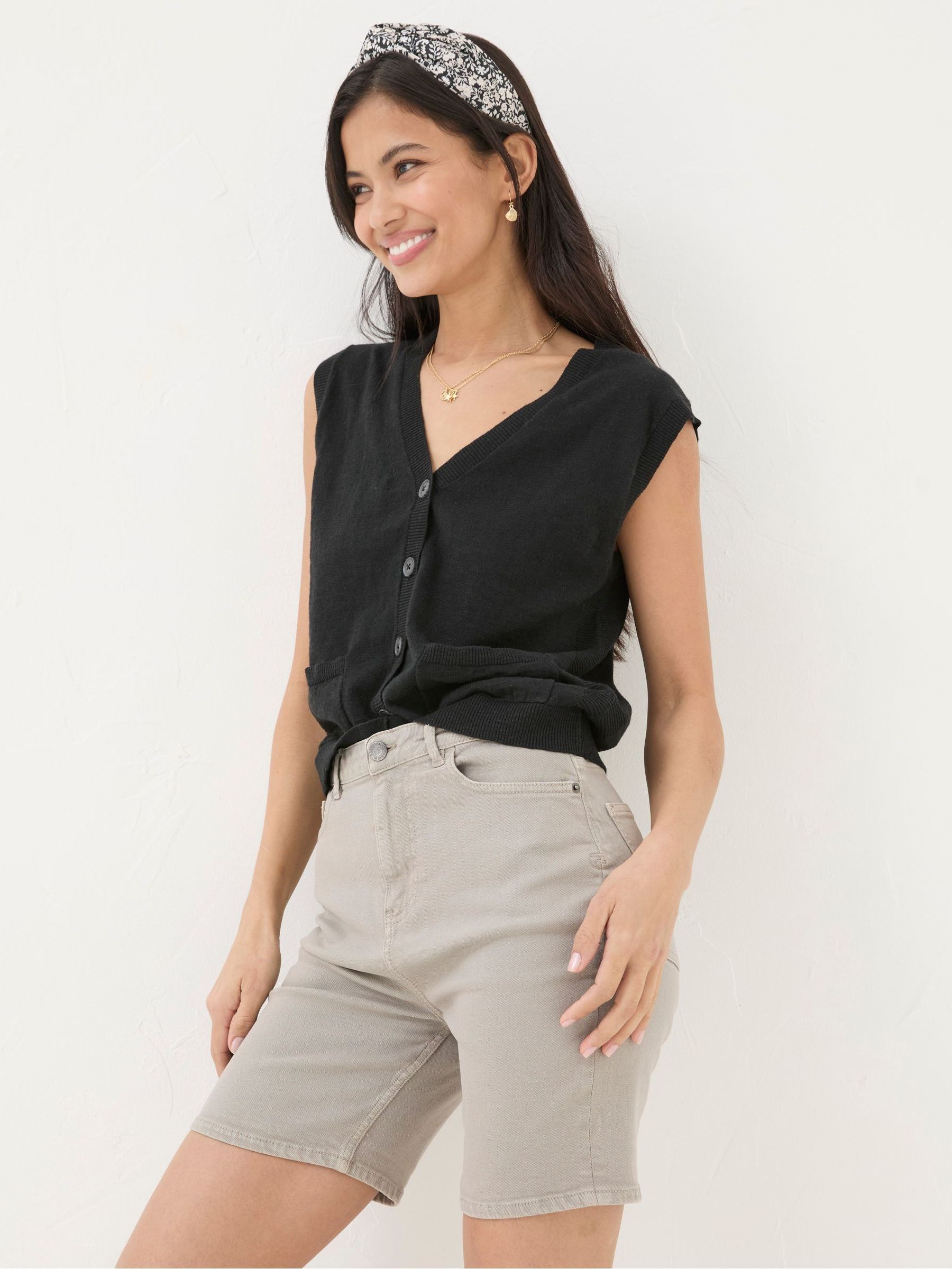 Darley Natural Denim Shorts - Image 1 of 5