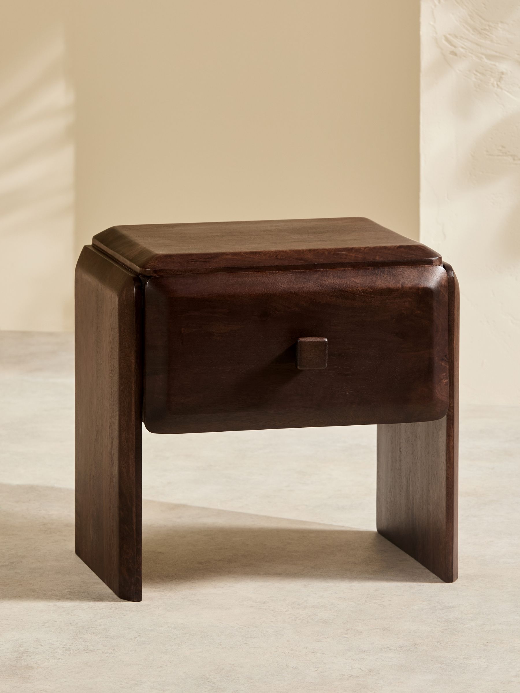 Payton Mango Wood Bedside Table in Brown - Image 2 of 4